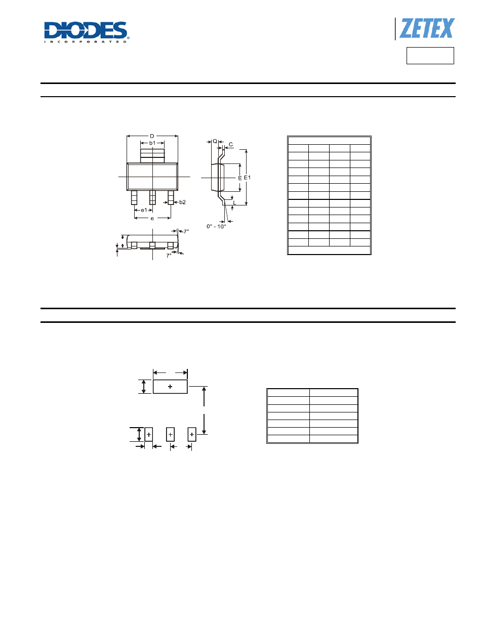 Fzt655, Package outline dimensions, Suggested pad layout | Diodes FZT655 User Manual | Page 6 / 7