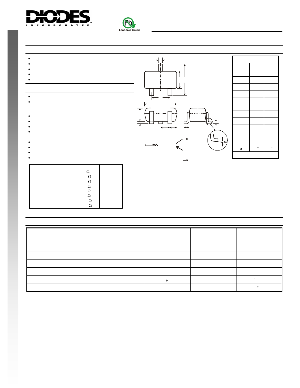 Diodes DDTA (R1-ONLY SERIES) UA User Manual | 3 pages