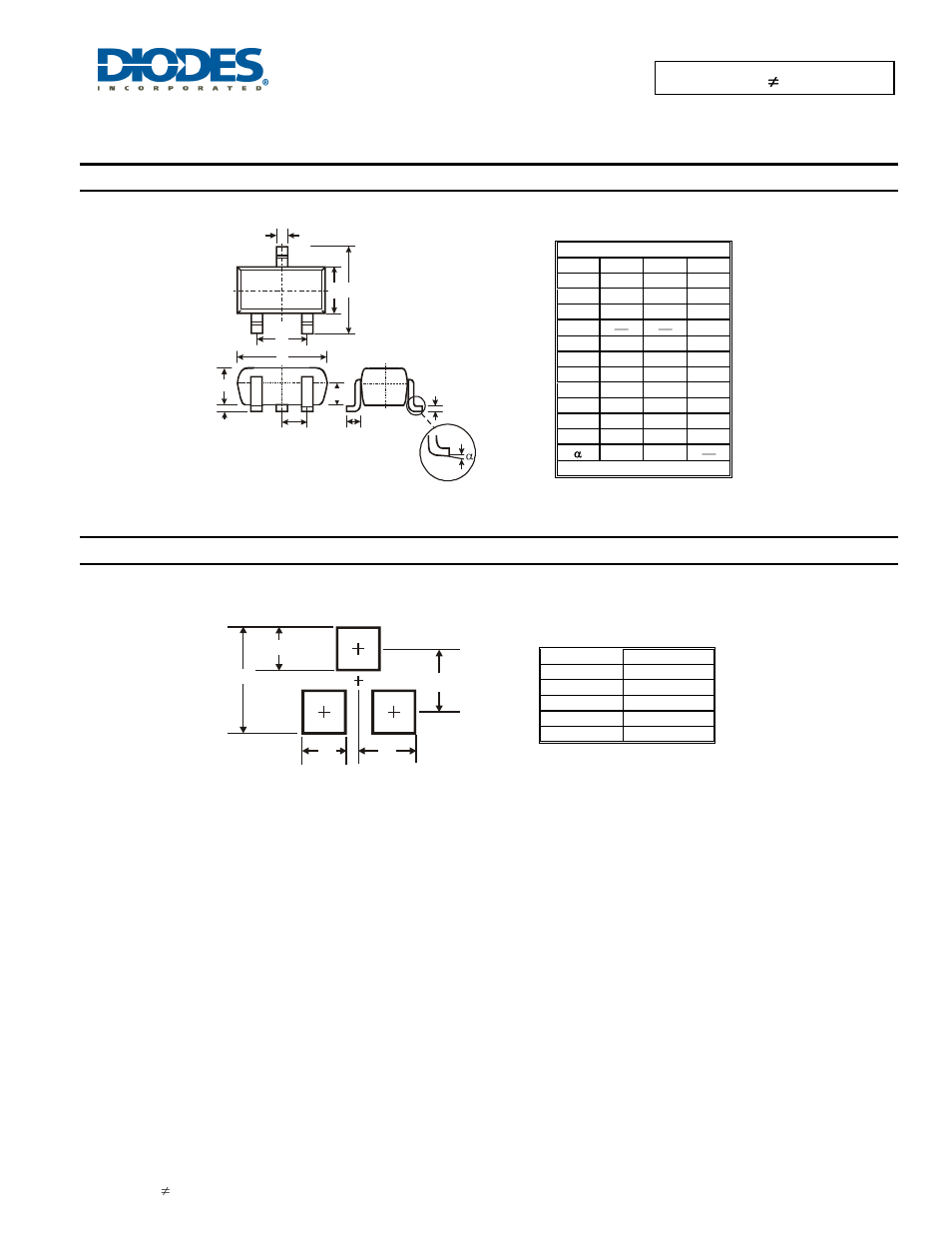 Ddta (r1 ≠ r2 series), Package outline dimensions, Suggested pad layout | Diodes DDTA (R1≠R2 SERIES) User Manual | Page 5 / 6