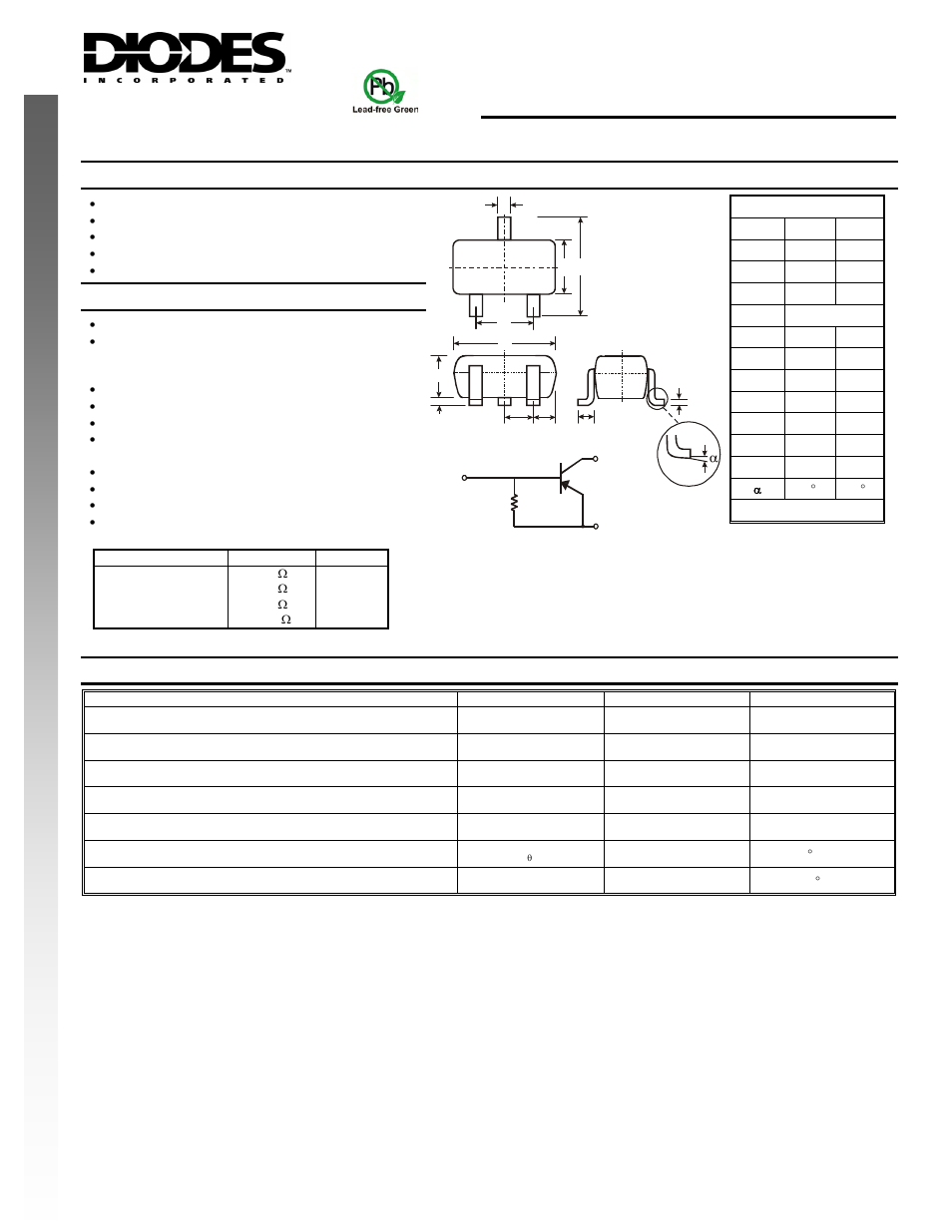Diodes DDTA (R2-ONLY SERIES) UA User Manual | 3 pages