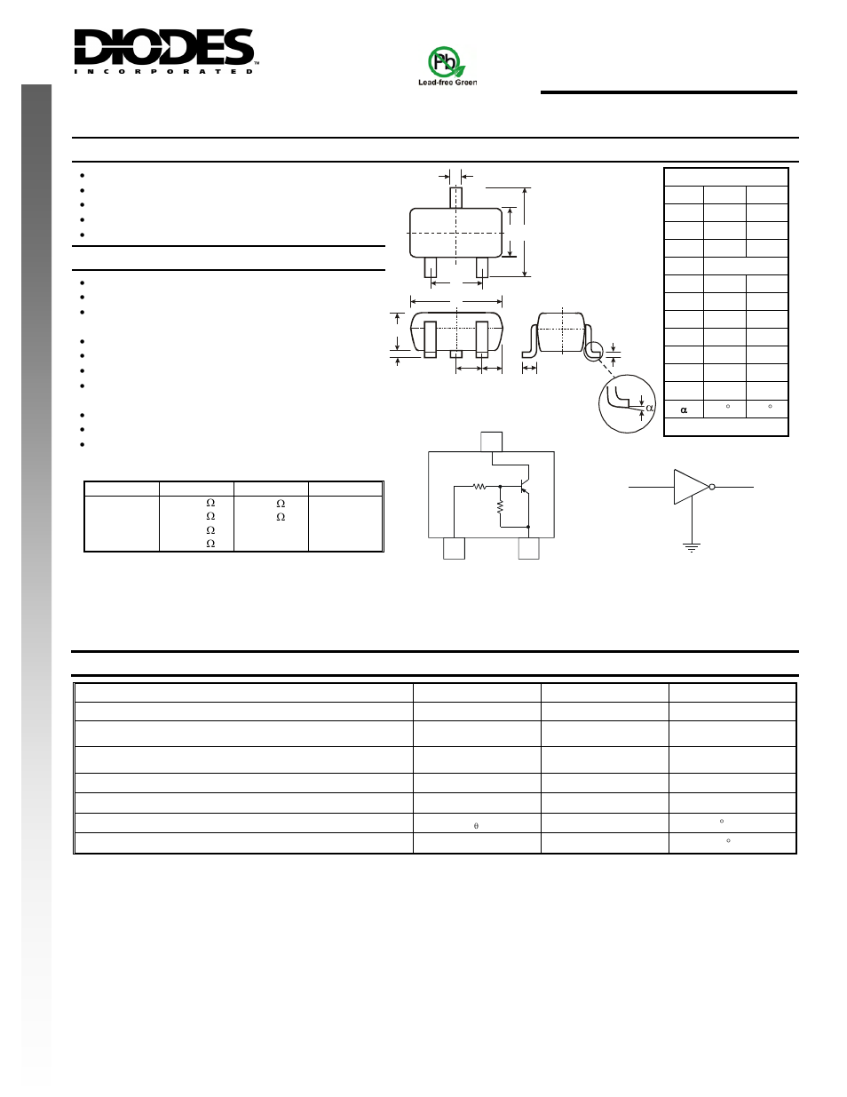 Diodes DDTA (LO-R1) U User Manual | 3 pages