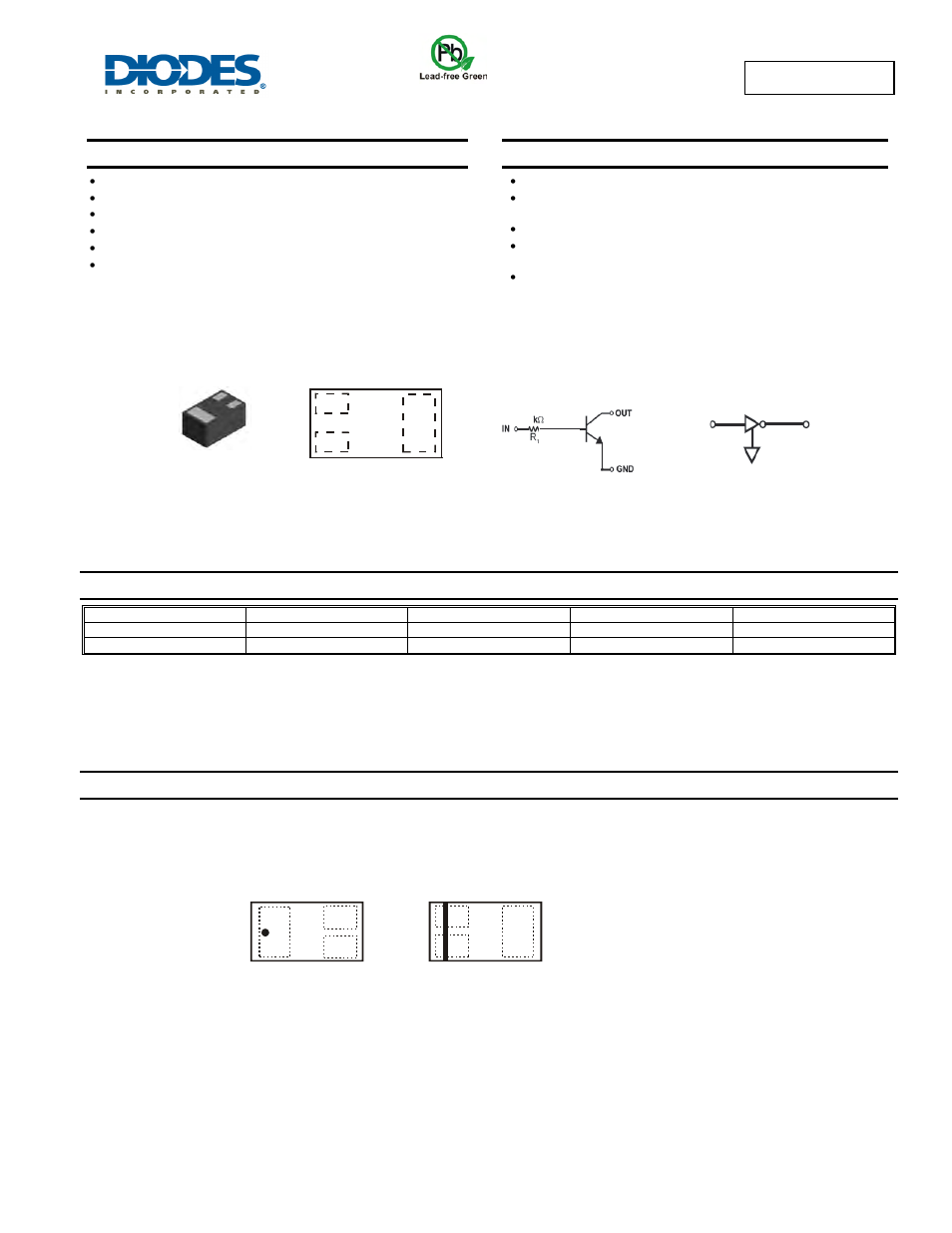 Diodes DDTC113TLP User Manual | 4 pages