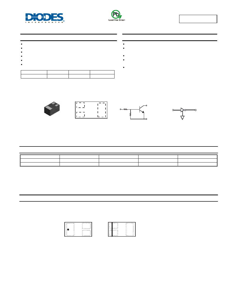 Diodes DDTC114ELP User Manual | 5 pages