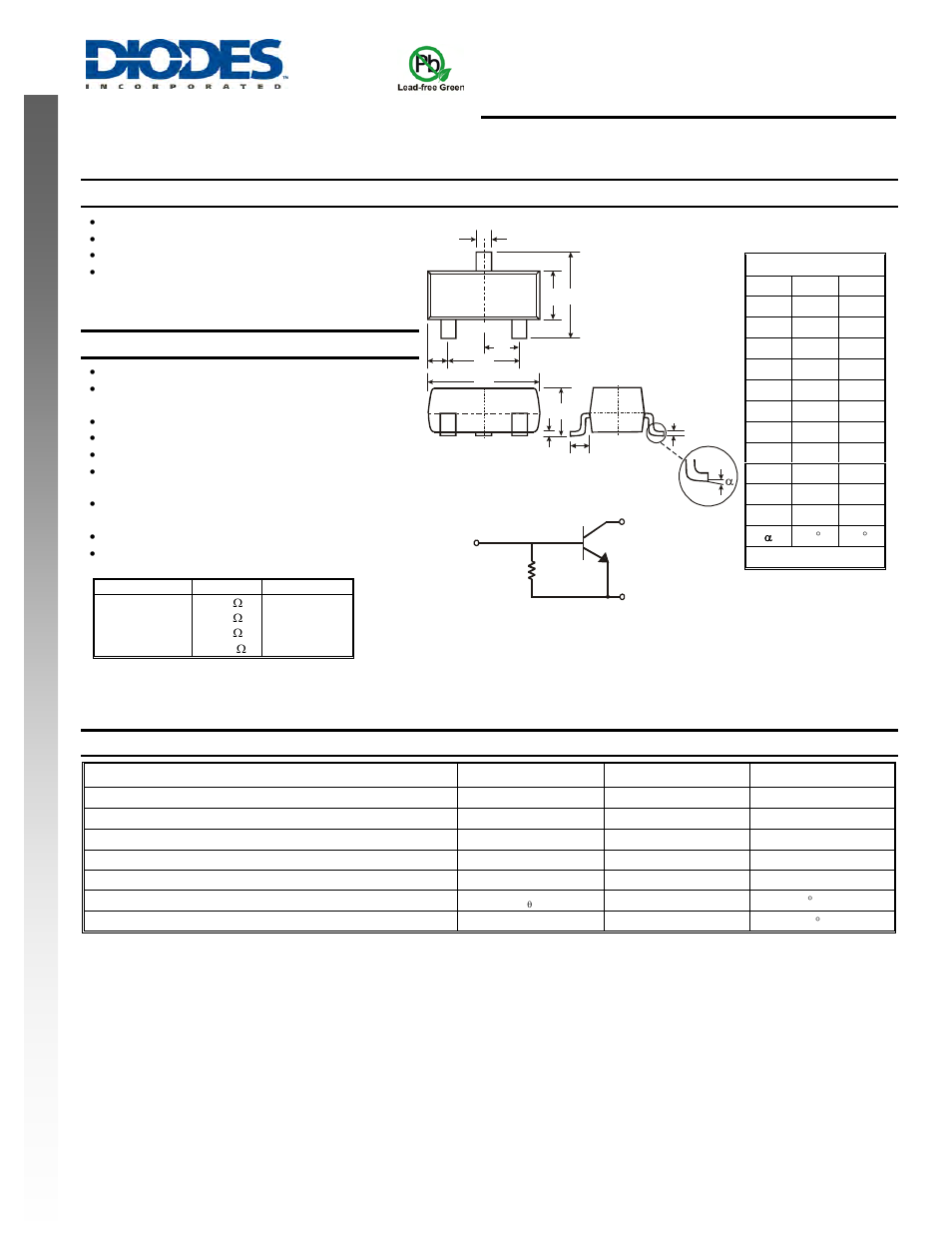 Diodes DDTC (R2-ONLY SERIES) CA User Manual | 5 pages