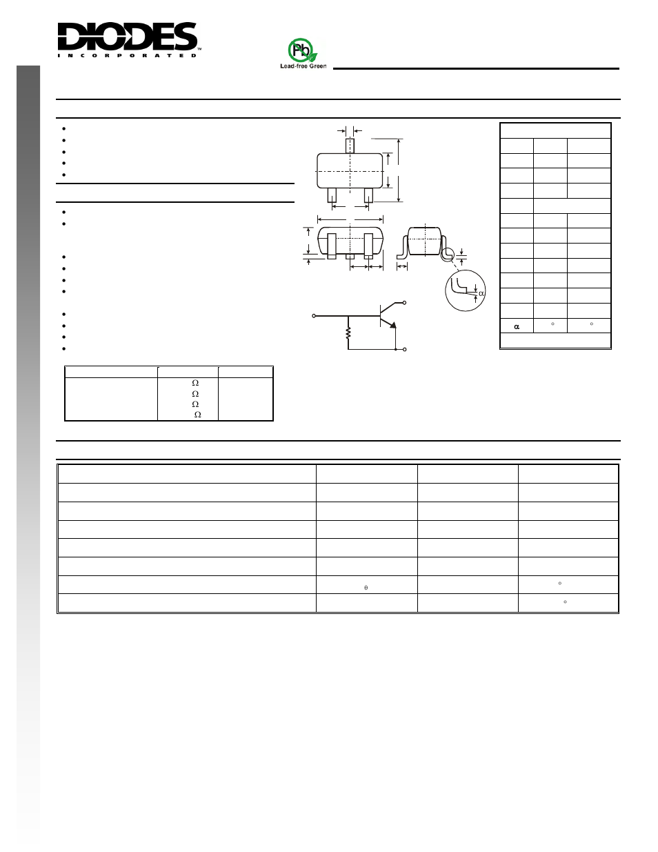 Diodes DDTC (R2-ONLY SERIES) UA User Manual | 3 pages