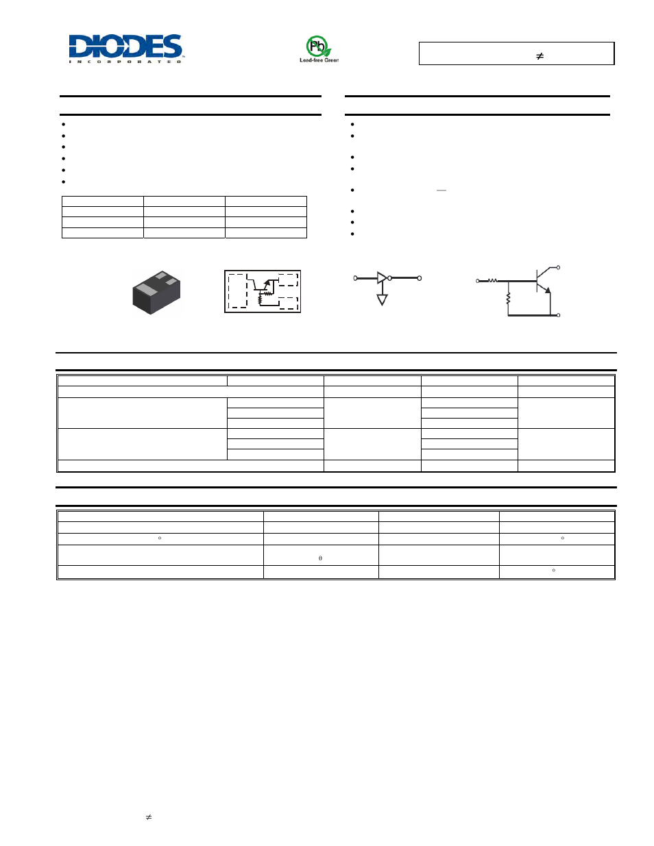 Diodes DDTCxxxxLP (R1≠R2 Series) User Manual | 7 pages