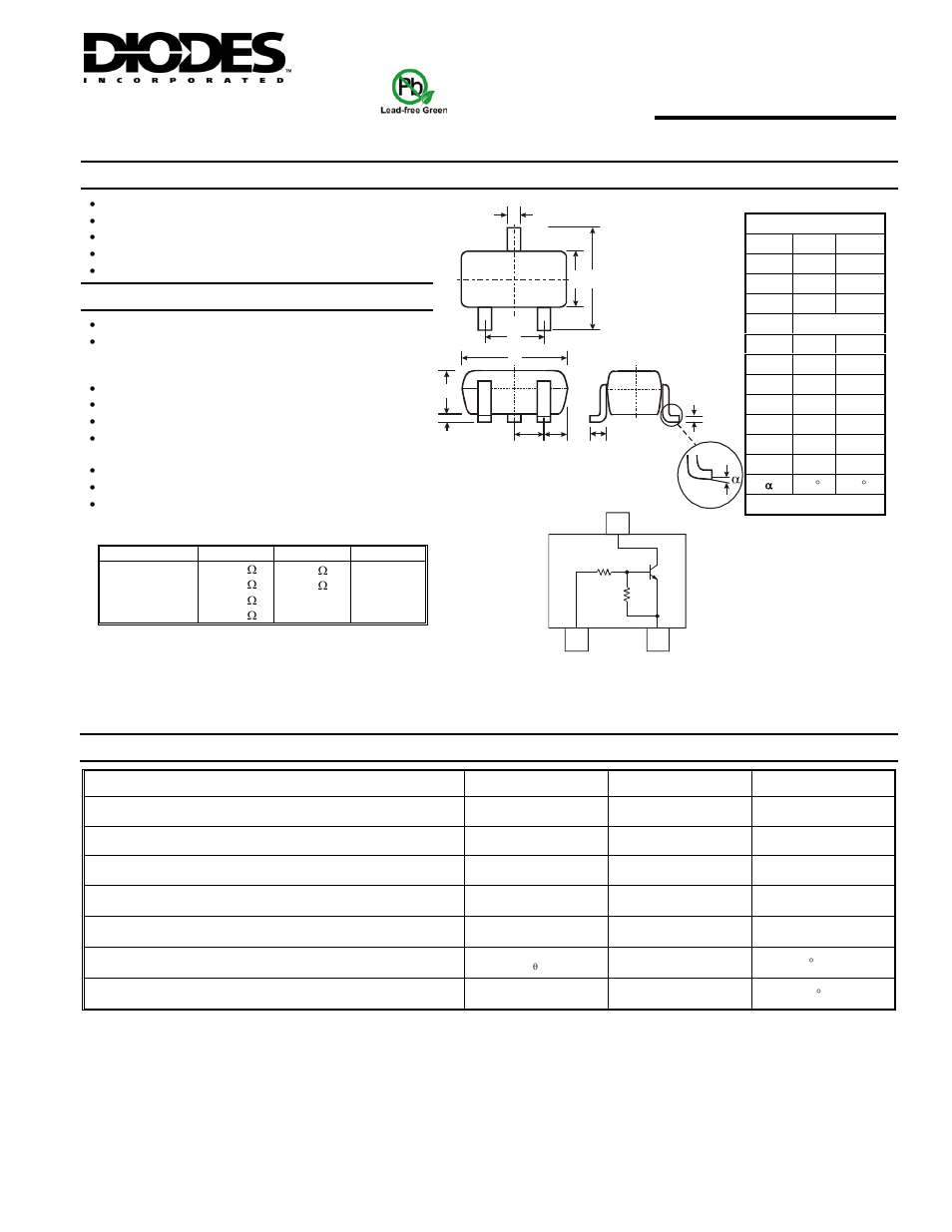 Diodes DDTC (LO-R1) U User Manual | 3 pages