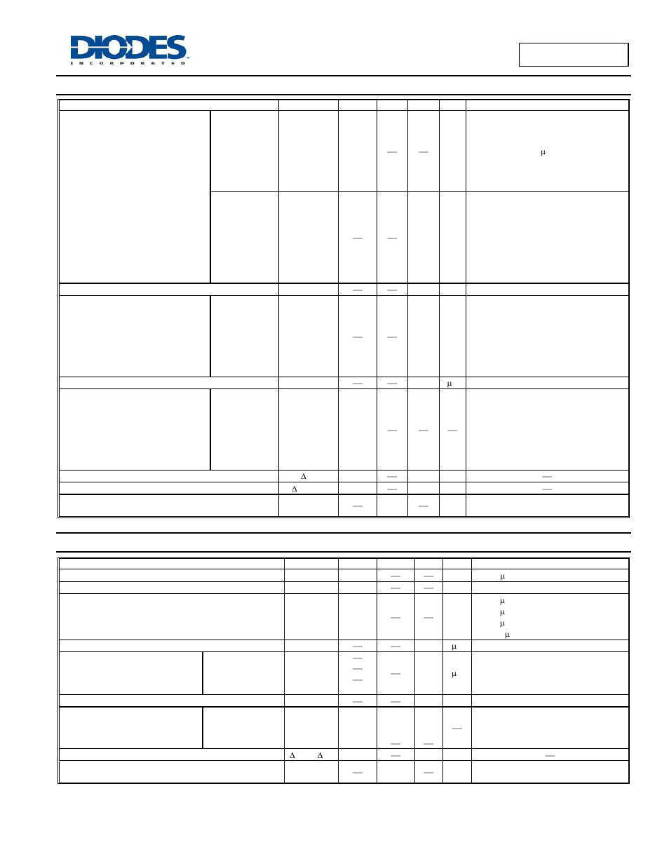 Electrical characteristics - r1, r2 types | Diodes DDTD (xxxx) C User Manual | Page 2 / 4