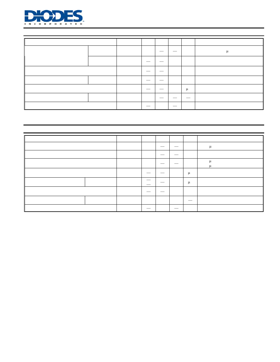 Electrical characteristics, R1, r2 types, R1-only, r2-only types | Diodes DDTD (LO-R1) C User Manual | Page 2 / 3