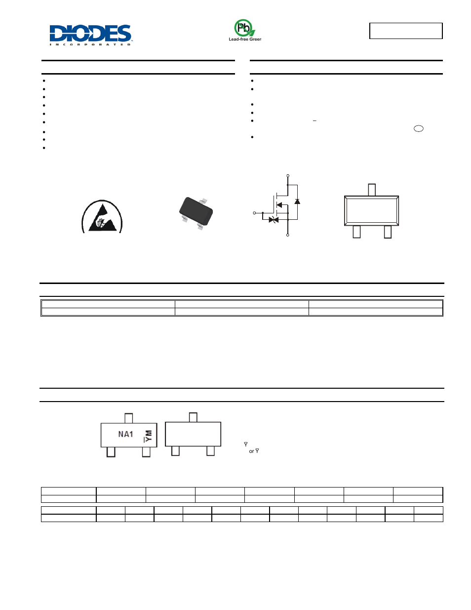 Diodes DMG1012UW User Manual | 6 pages