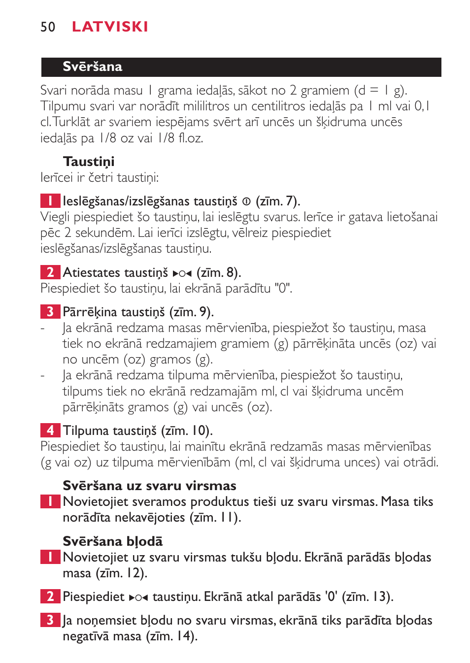 Philips HR2394 User Manual | Page 50 / 70