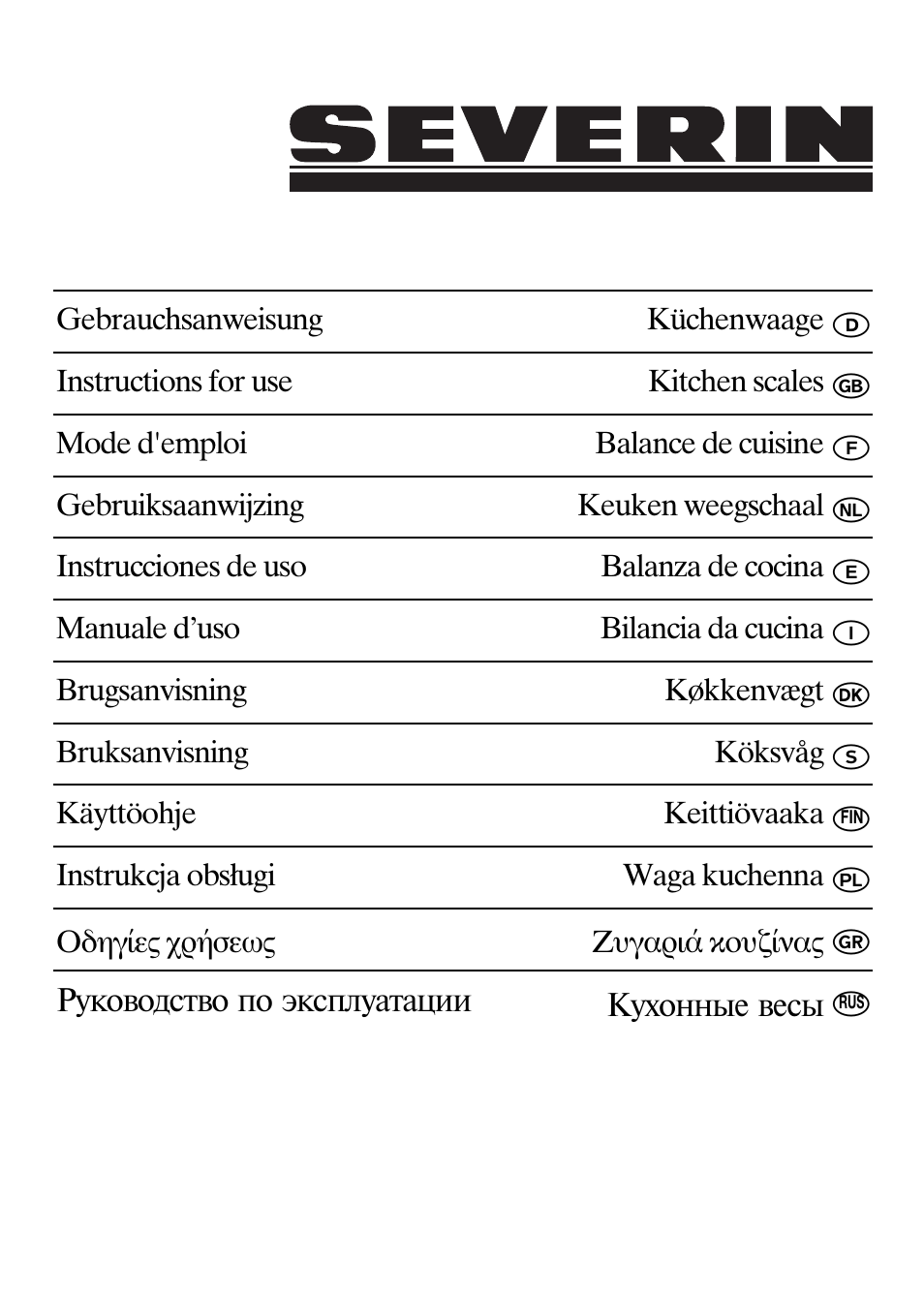 SEVERIN KW 3667 User Manual | 30 pages