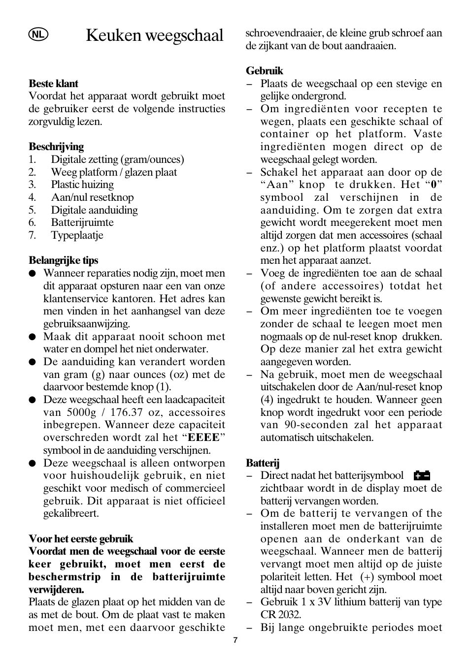 Keuken weegschaal | SEVERIN KW 3667 User Manual | Page 10 / 30