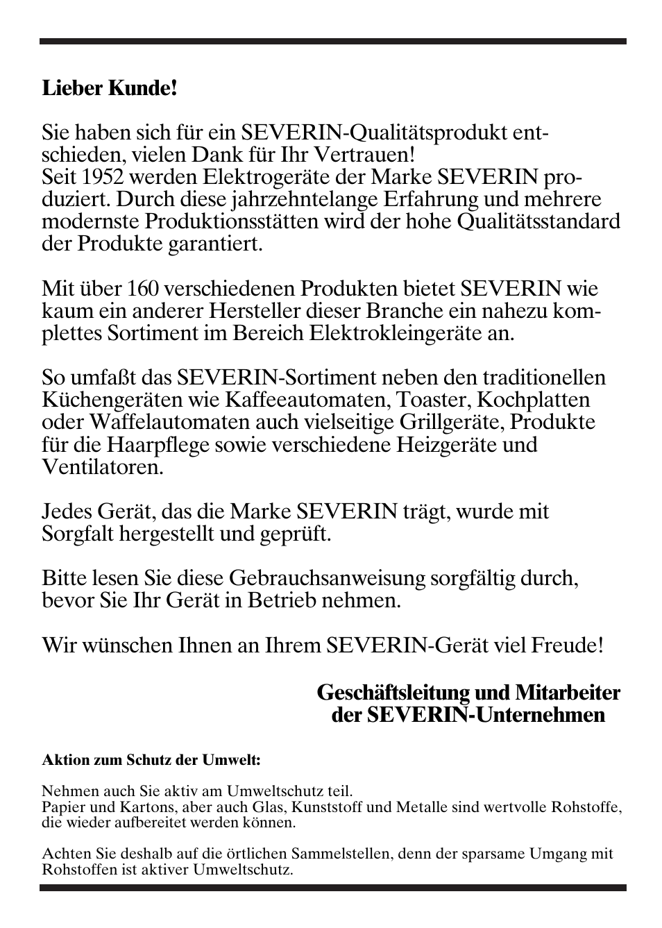 SEVERIN KW 3667 User Manual | Page 2 / 30
