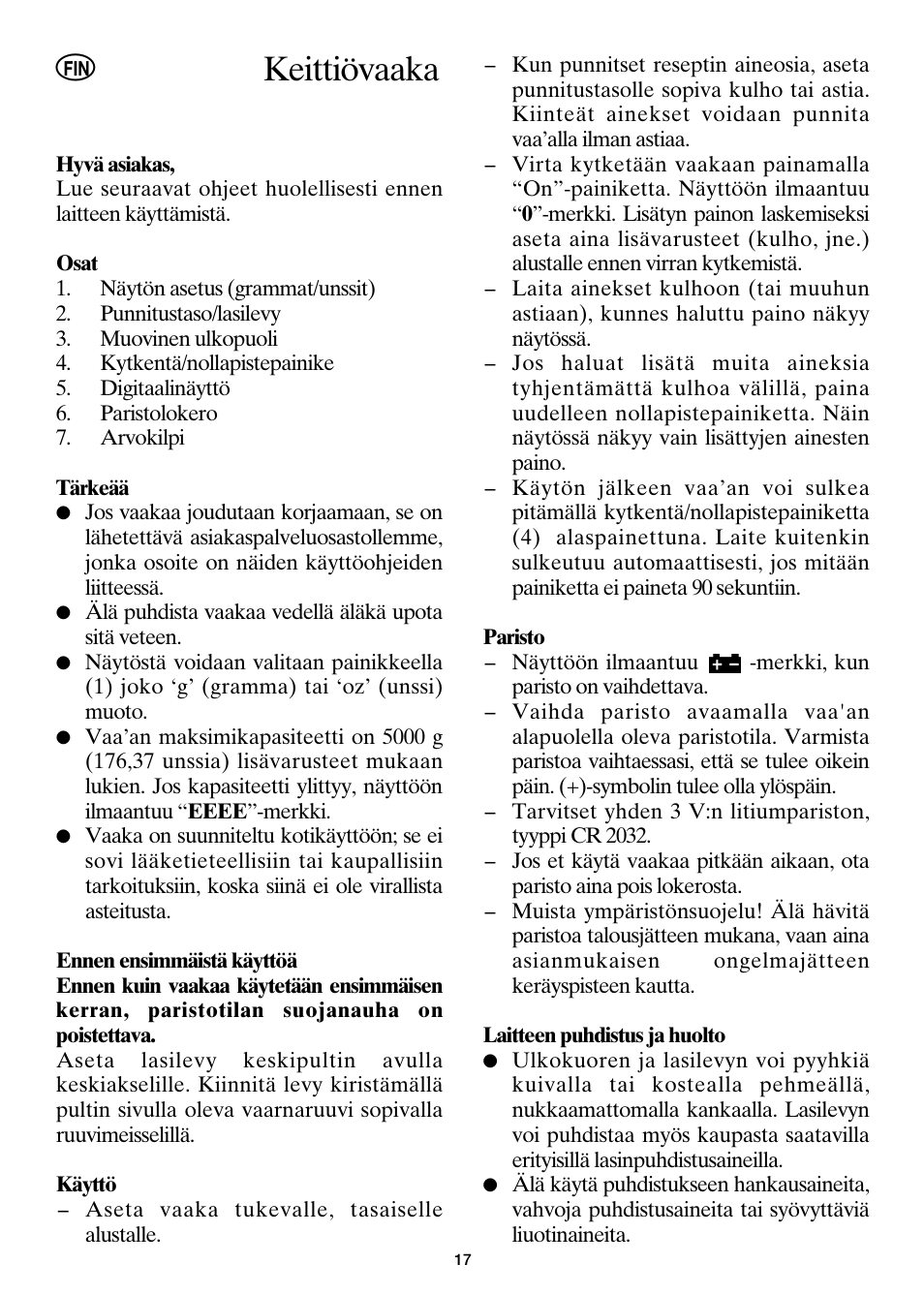 Keittiövaaka | SEVERIN KW 3667 User Manual | Page 20 / 30