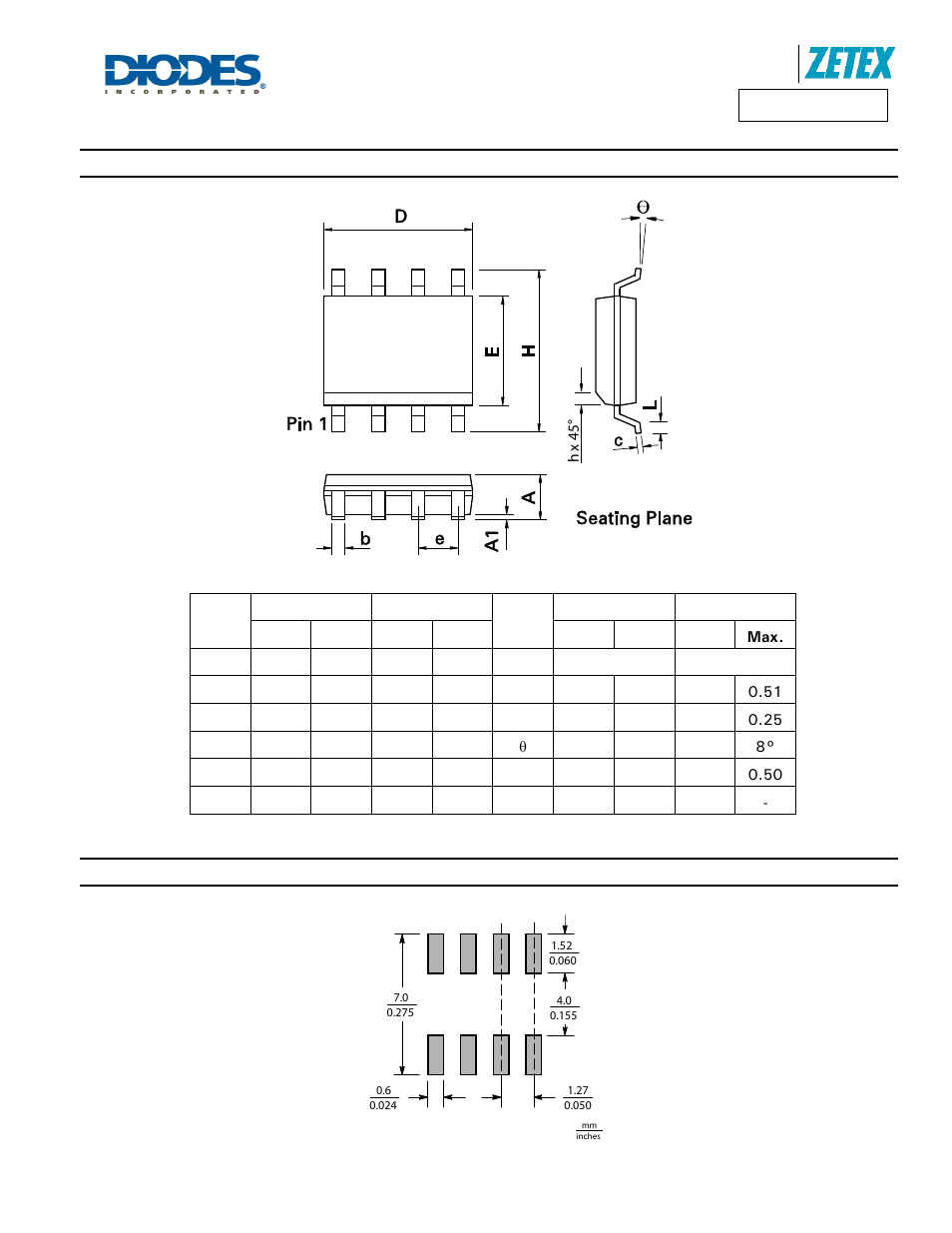 Package outline dimensions, Suggested pad layout | Diodes DMN2027USS User Manual | Page 7 / 8