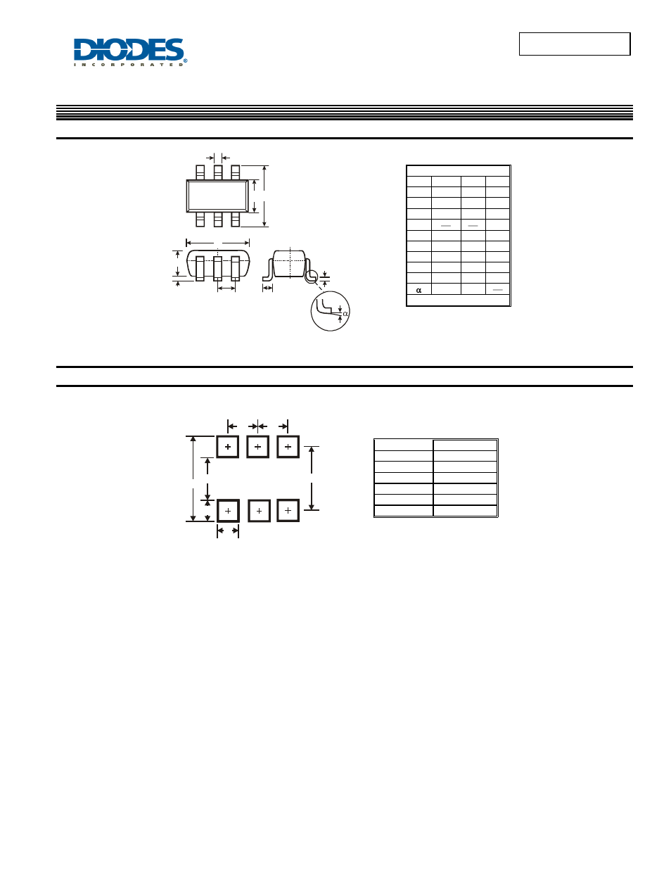 Dmn2100udm new prod uc t, Package outline dimensions, Suggested pad layout | Diodes DMN2100UDM User Manual | Page 5 / 6