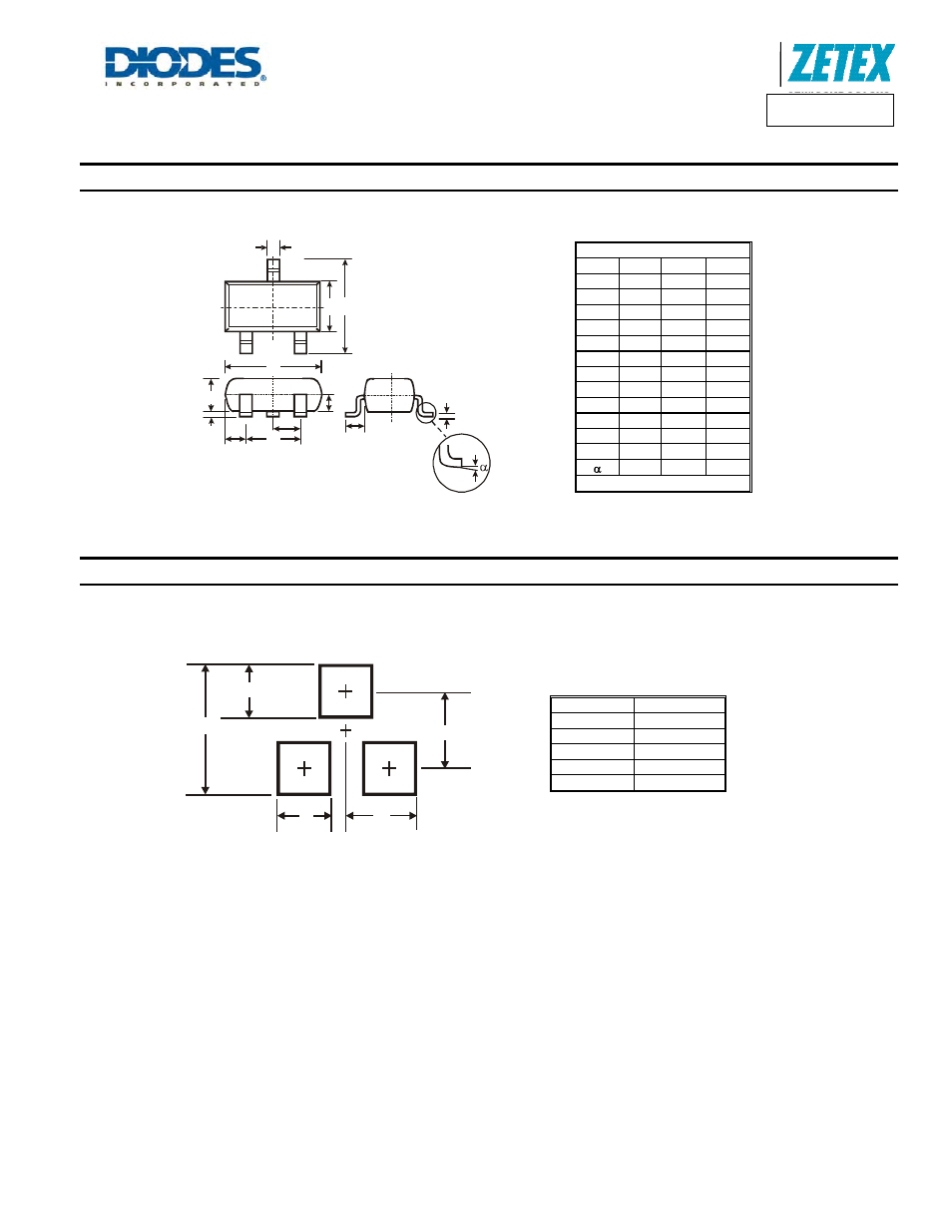Dmn2300u, Package outline dimensions, Suggested pad layout | Diodes DMN2300U User Manual | Page 6 / 7