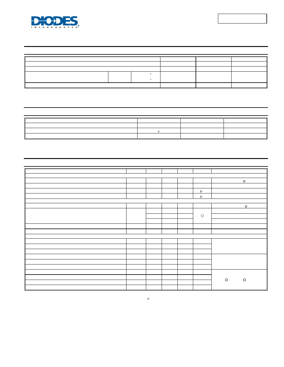 Maximum ratings, Thermal characteristics, Electrical characteristics | Diodes DMN2400UFB4 User Manual | Page 2 / 6