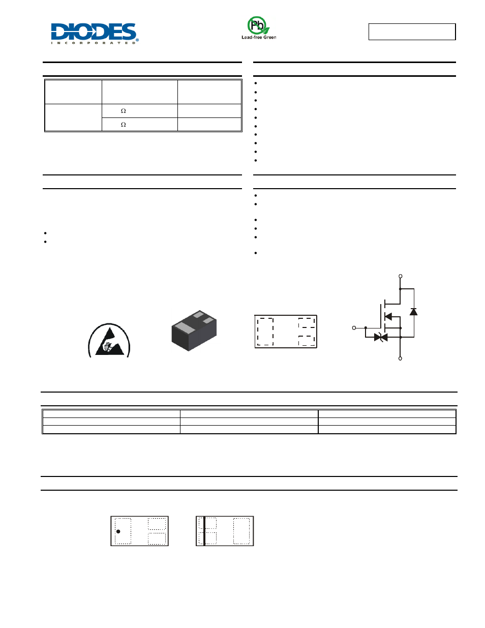 Diodes DMN2500UFB4 User Manual | 5 pages