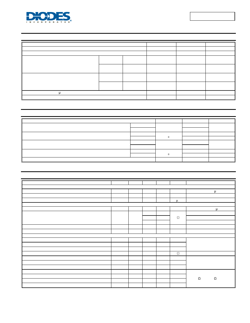 Maximum ratings, Thermal characteristics, Electrical characteristics | Diodes DMN2500UFB4 User Manual | Page 2 / 5