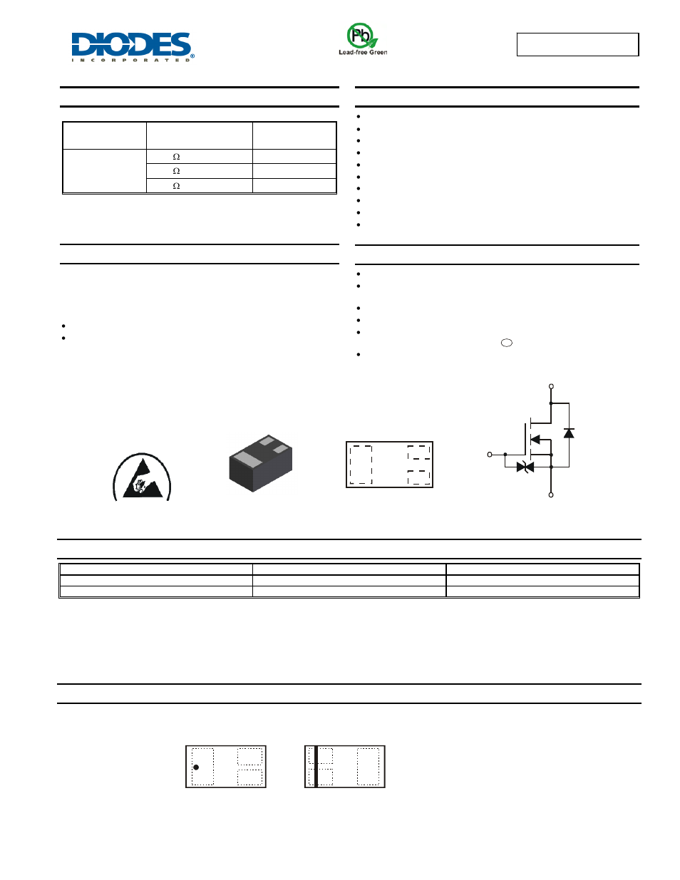 Diodes DMN2501UFB4 User Manual | 6 pages