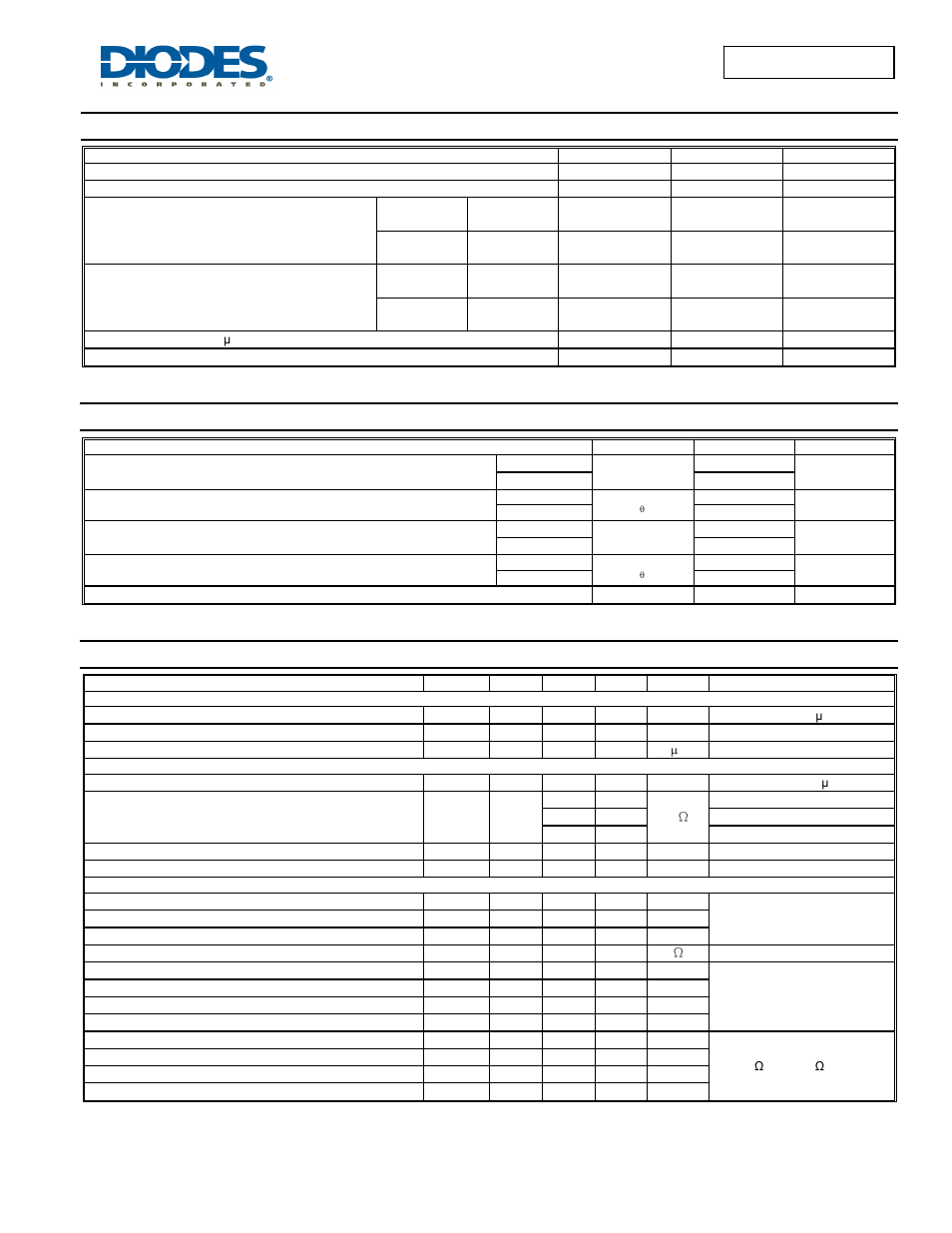 Maximum ratings, Thermal characteristics, Electrical characteristics | Diodes DMN2501UFB4 User Manual | Page 2 / 6