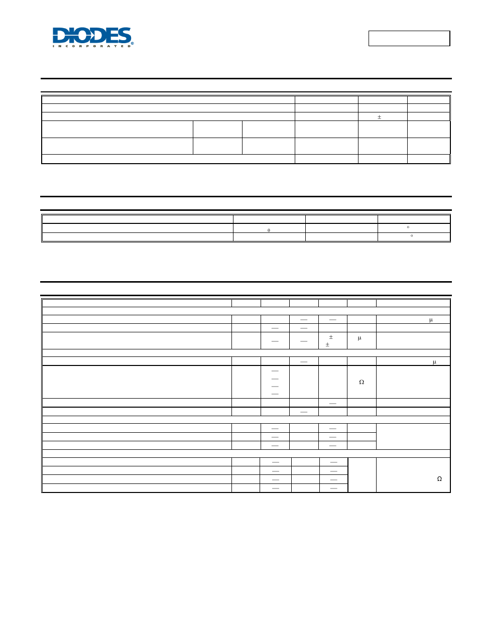 Maximum ratings, Thermal characteristics, Electrical characteristics | Dmn26d0ufb4 | Diodes DMN26D0UFB4 User Manual | Page 2 / 6