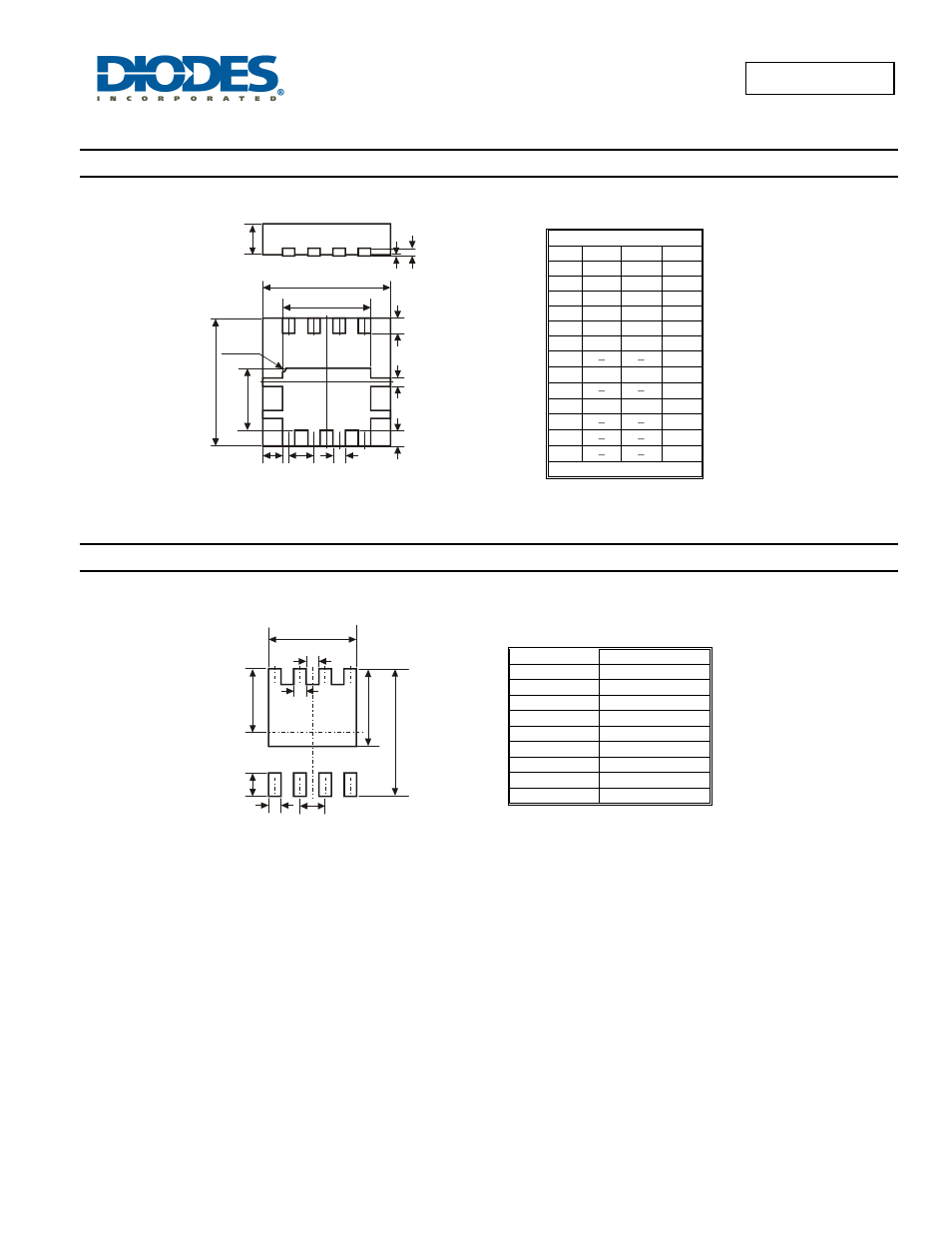 Package outline dimensions, Suggested pad layout | Diodes DMG7430LFG User Manual | Page 6 / 7