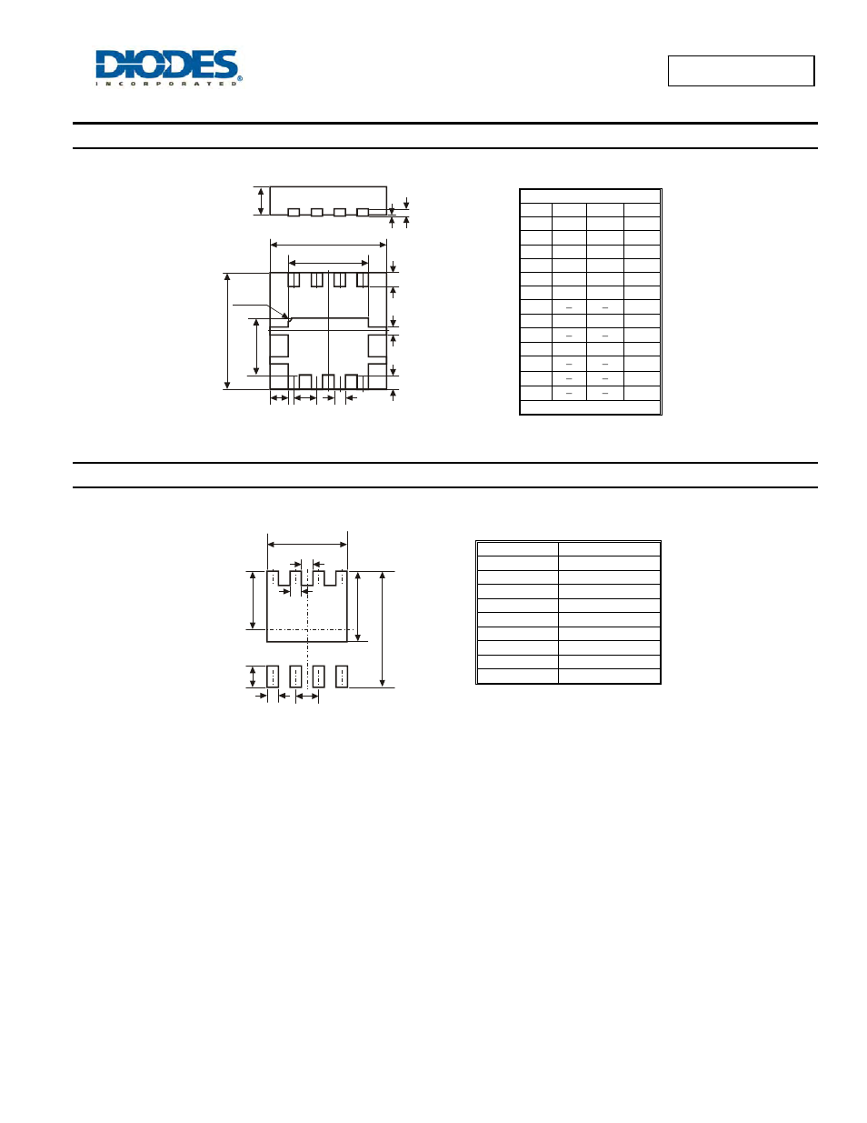 Dmg7702sfg, Package outline dimensions, Suggested pad layout | Diodes DMG7702SFG User Manual | Page 7 / 8