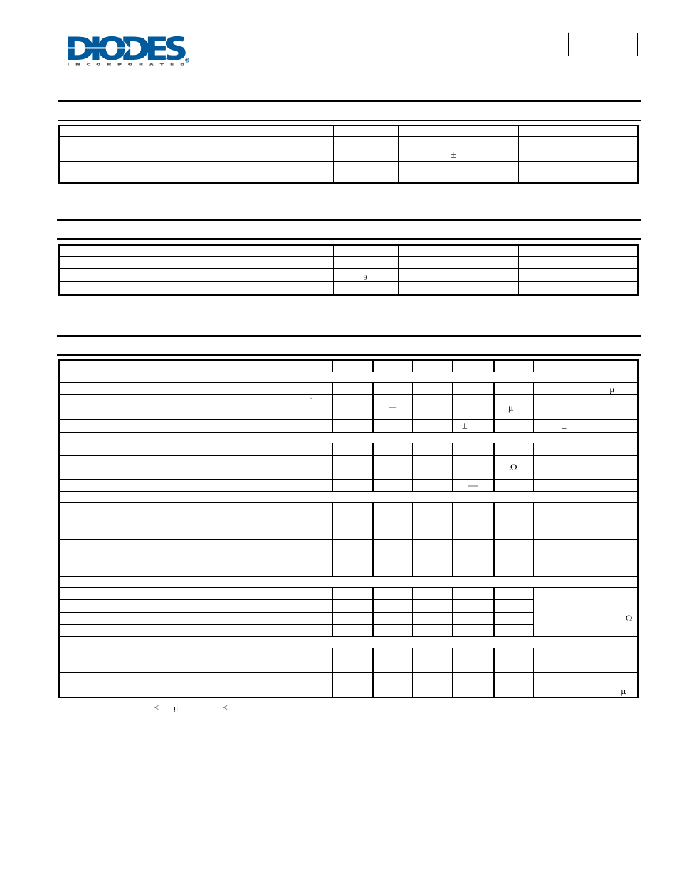 Maximum ratings, Thermal characteristics, Electrical characteristics | Dmn100 | Diodes DMN100 User Manual | Page 2 / 4