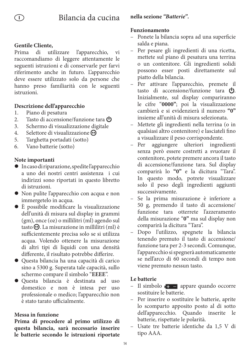 Bilancia da cucina | SEVERIN KW 3669 User Manual | Page 14 / 30