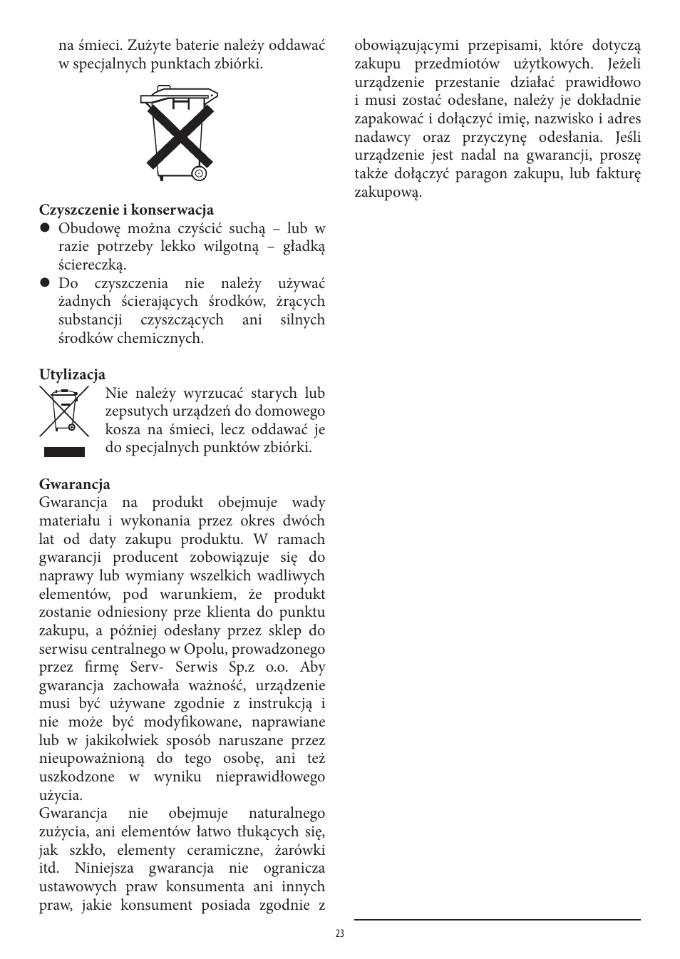 SEVERIN KW 3669 User Manual | Page 23 / 30