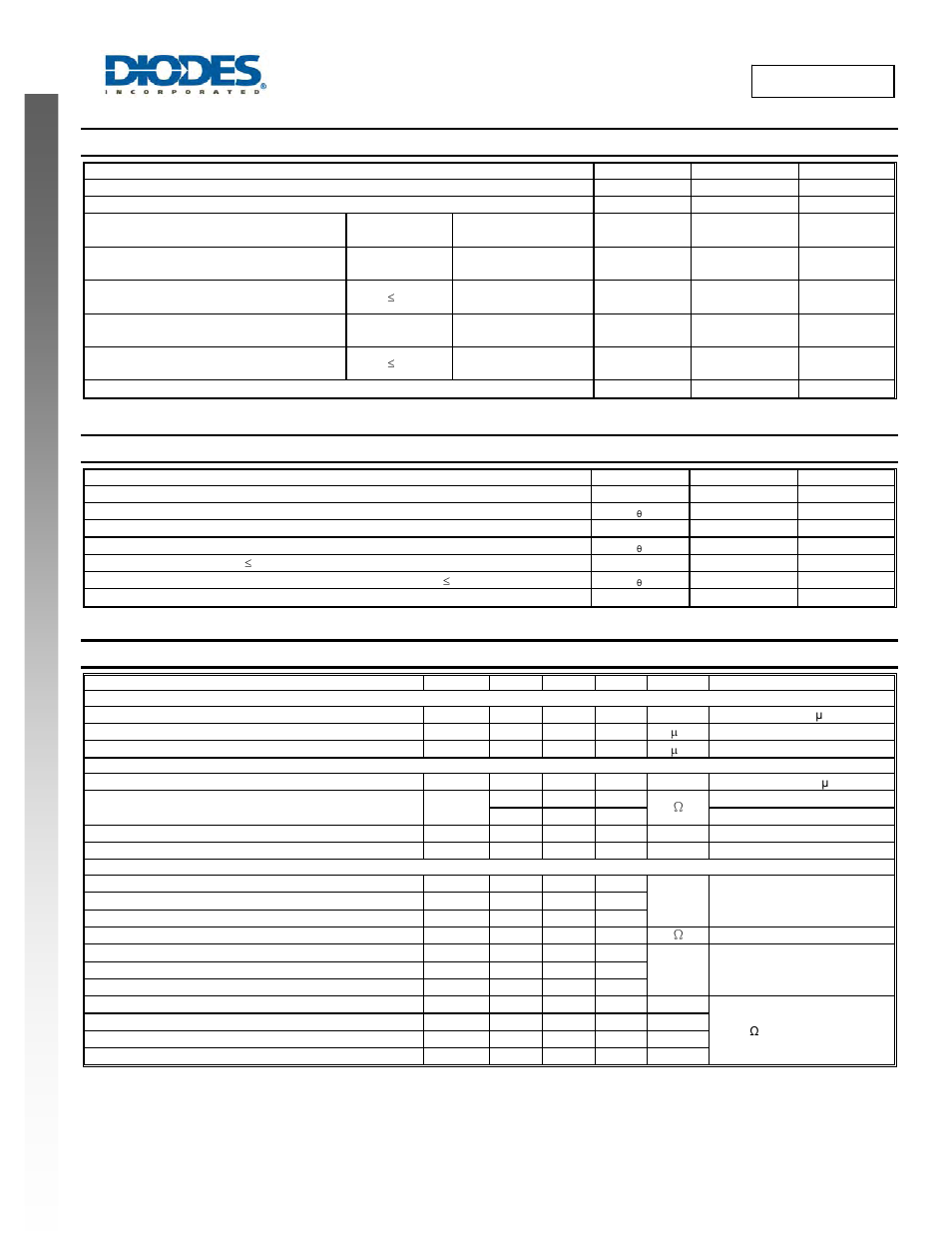 Dmn313dlt new prod uc t, Maximum ratings, Thermal characteristics | Electrical characteristics, Dmn313dlt | Diodes DMN313DLT User Manual | Page 2 / 5