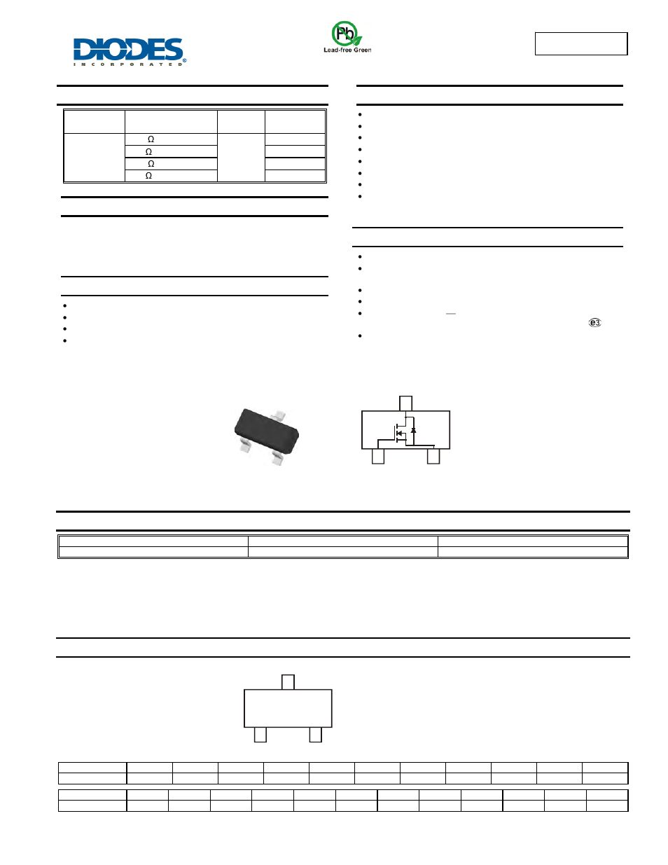 Diodes DMN3300U User Manual | 5 pages