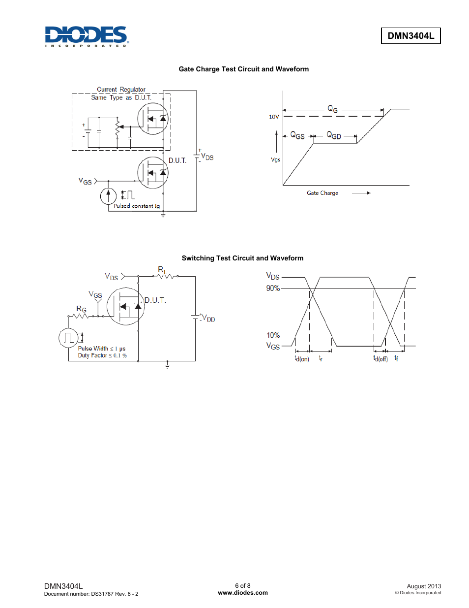 Dmn3404l | Diodes DMN3404L User Manual | Page 6 / 8