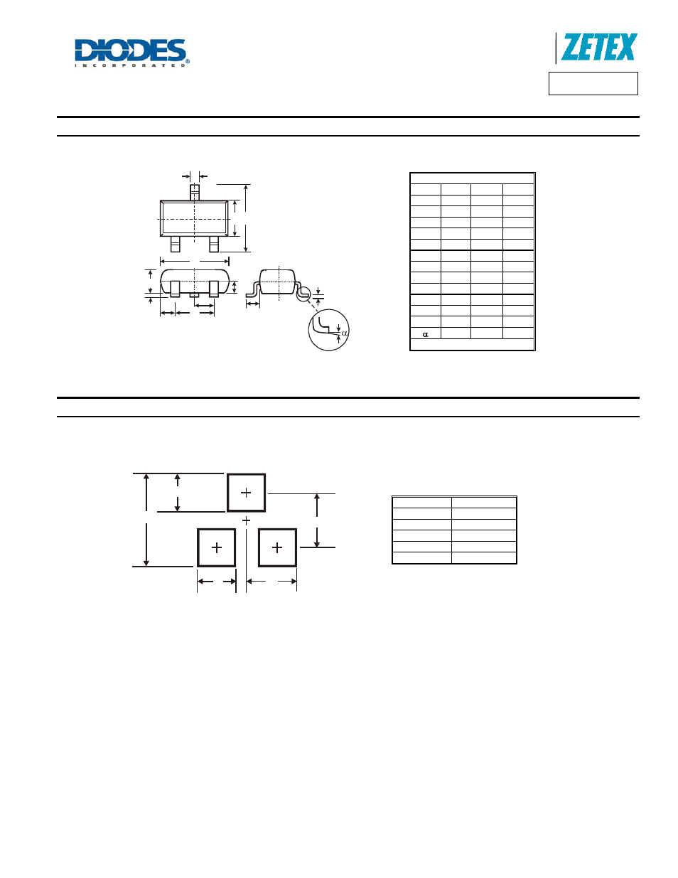 Dmn3730u, Package outline dimensions, Suggested pad layout | Diodes DMN3730U User Manual | Page 6 / 7