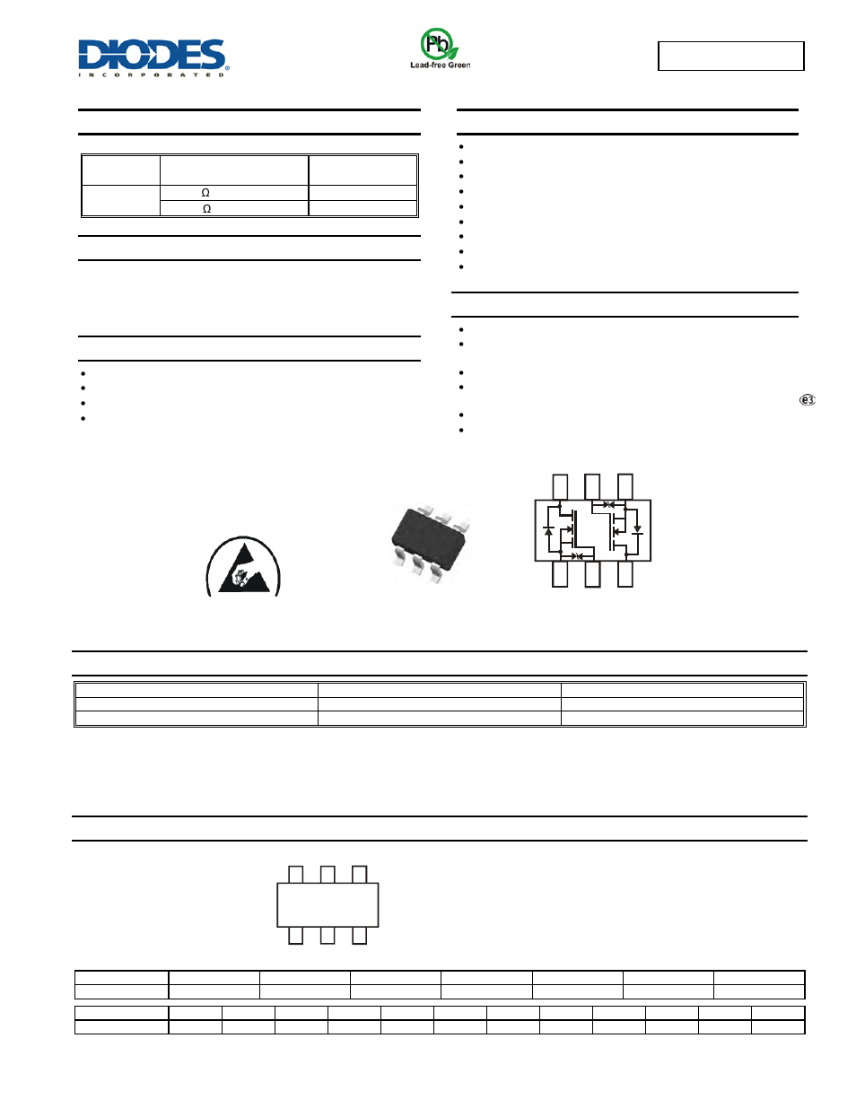 Diodes DMN63D8LDW User Manual | 6 pages
