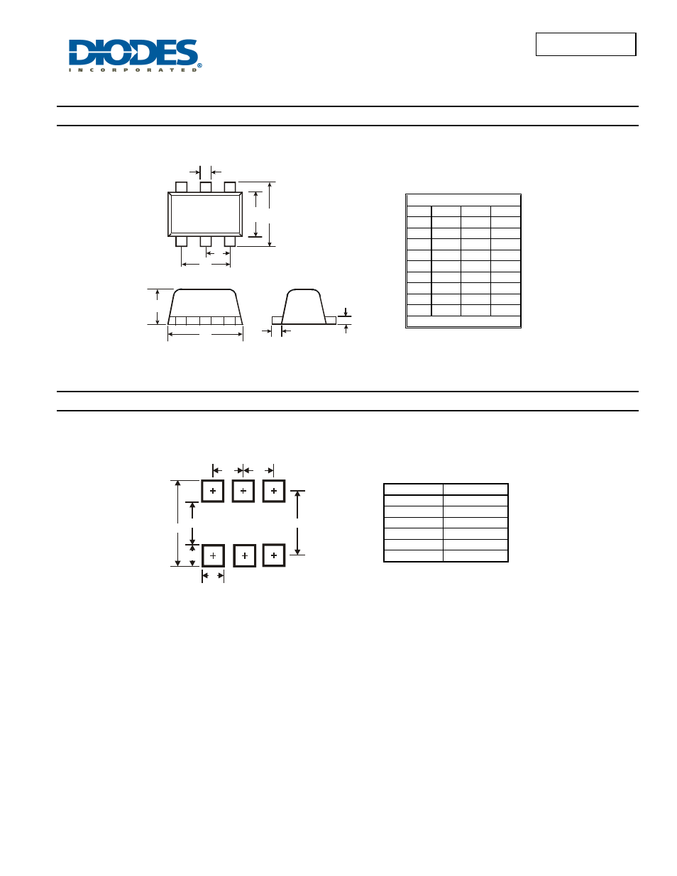 Dmn63d8lv new prod uc t, Package outline dimensions, Suggested pad layout | Diodes DMN63D8LV User Manual | Page 5 / 6