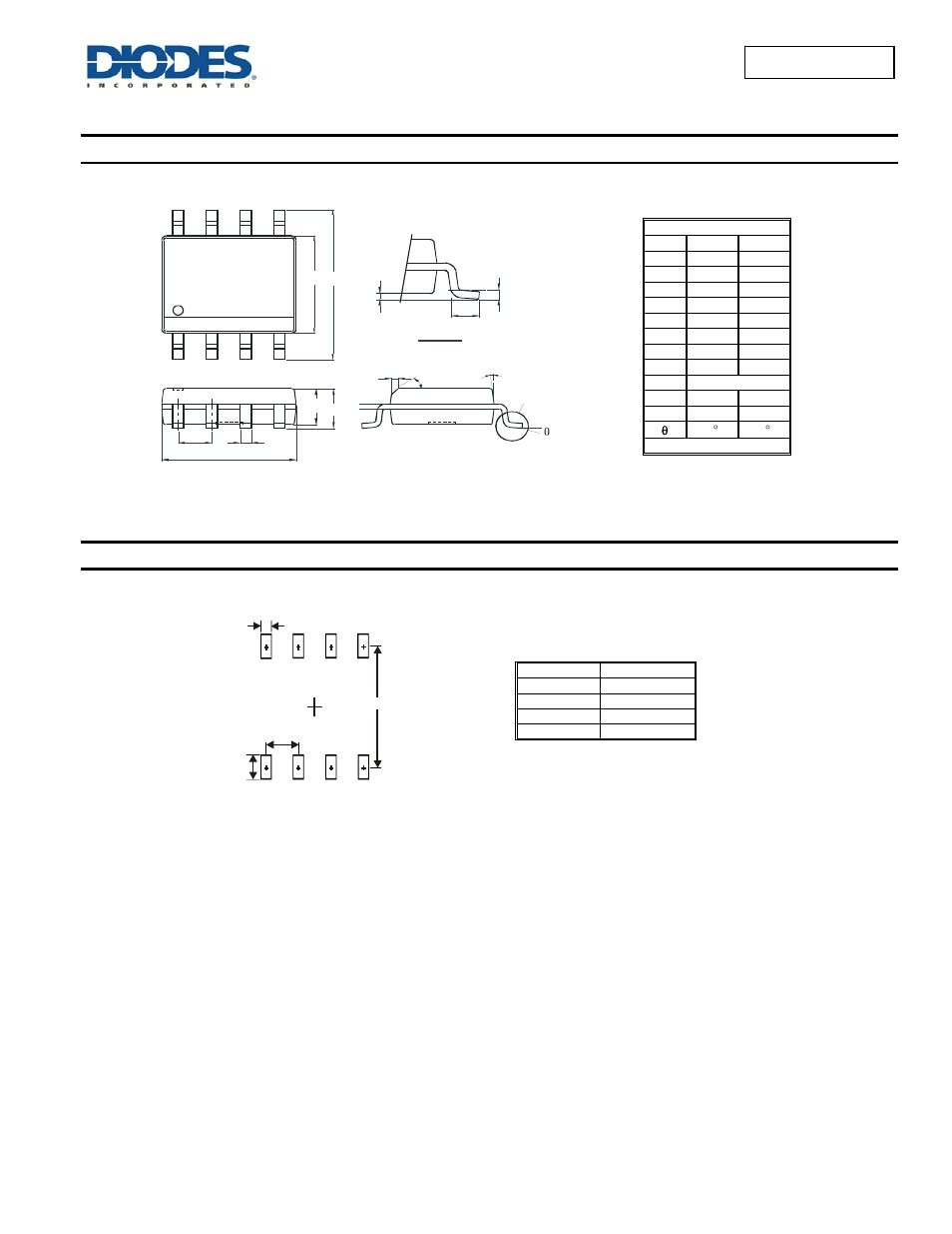 Dmn4026ssd, Package outline dimensions, Suggested pad layout | Diodes DMN4026SSD User Manual | Page 5 / 6