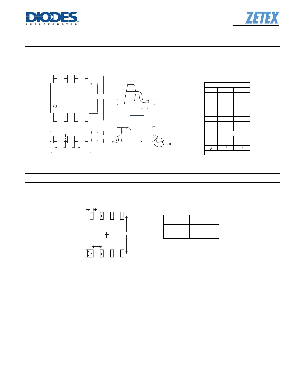 Dmn4027ssd, Package outline dimensions, Suggested pad layout | Diodes DMN4027SSD User Manual | Page 7 / 8