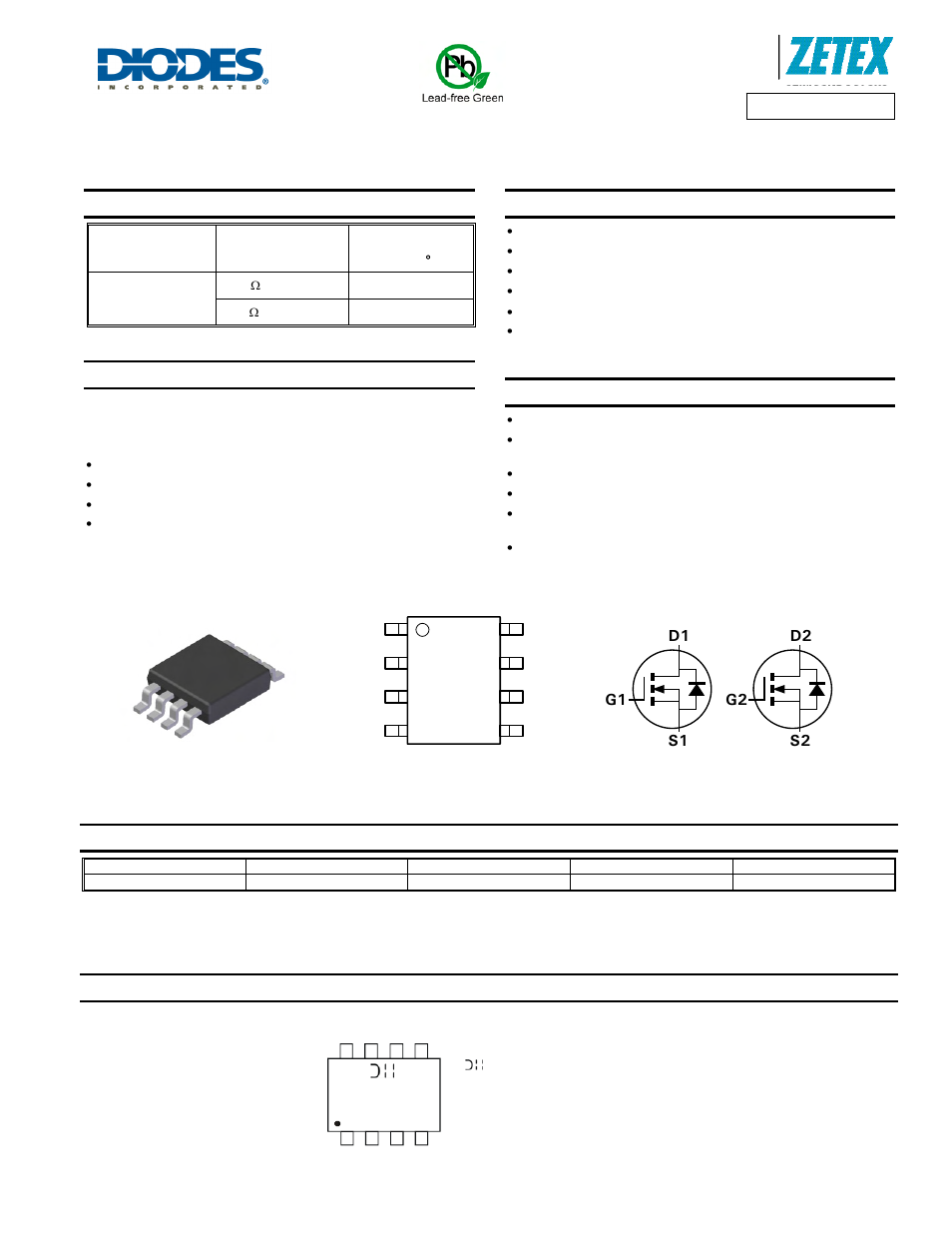 Diodes DMN4034SSD User Manual | 9 pages