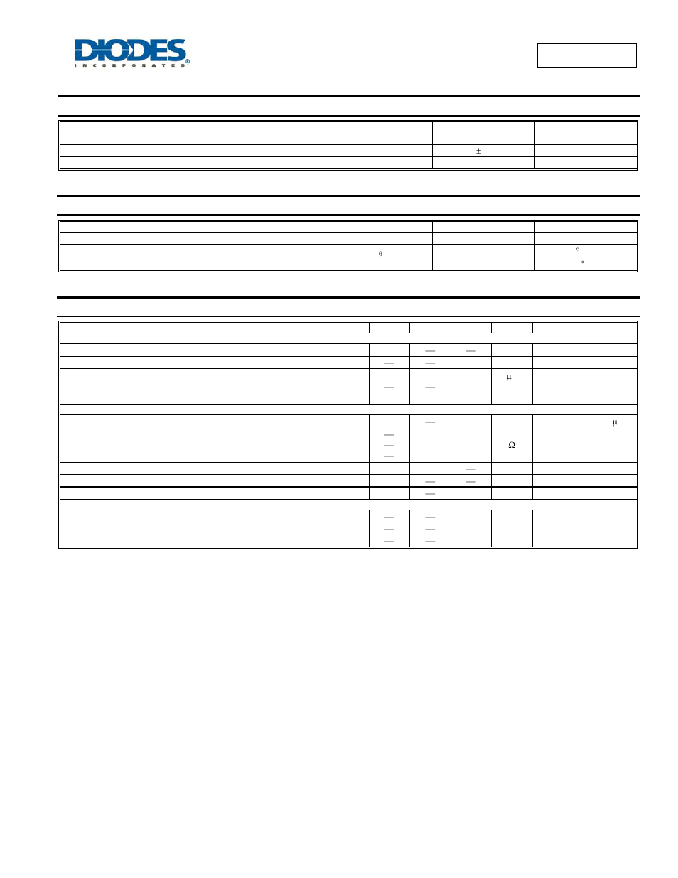 Maximum ratings, Thermal characteristics, Electrical characteristics | Dmn5l06tk | Diodes DMN5L06TK User Manual | Page 2 / 6
