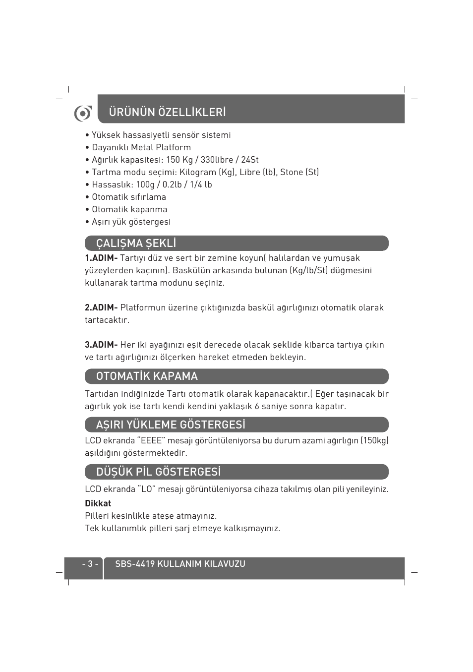 SINBO SBS 4419 User Manual | Page 4 / 30