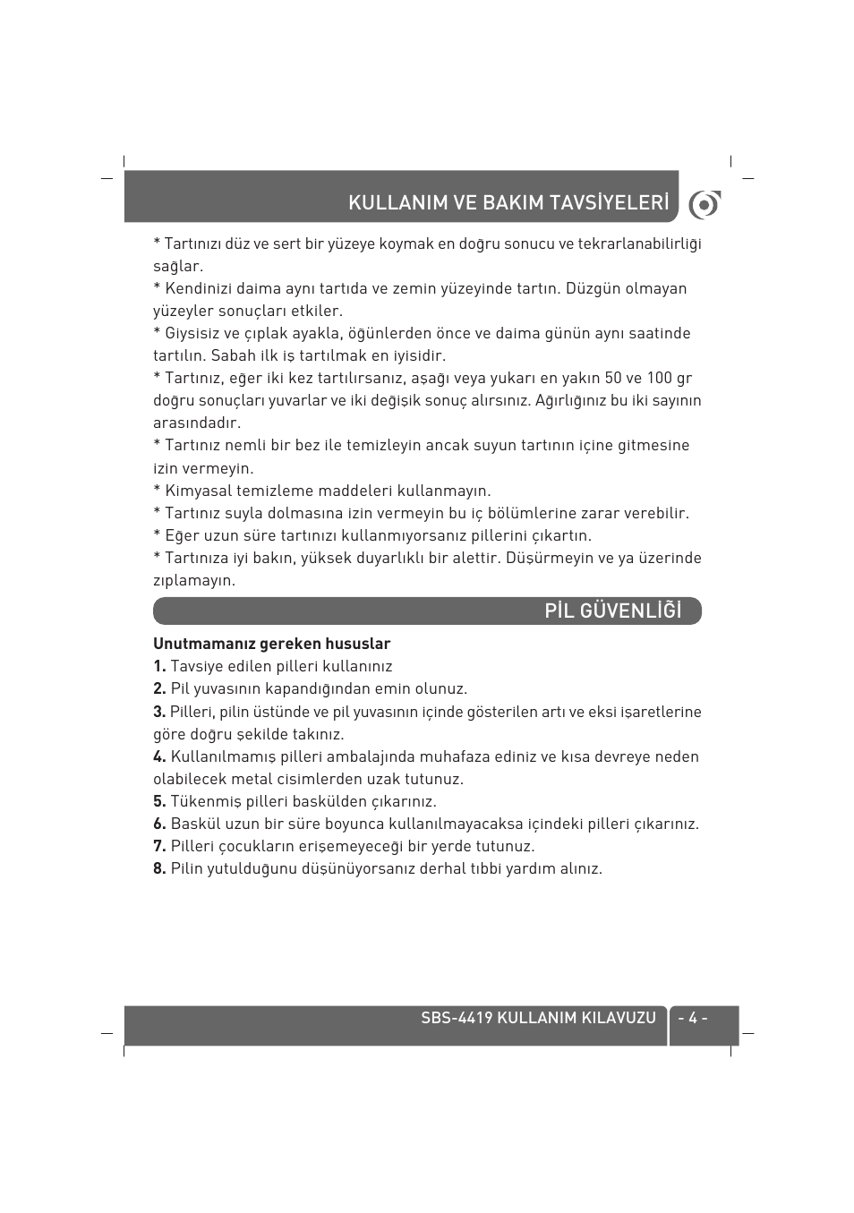 SINBO SBS 4419 User Manual | Page 5 / 30