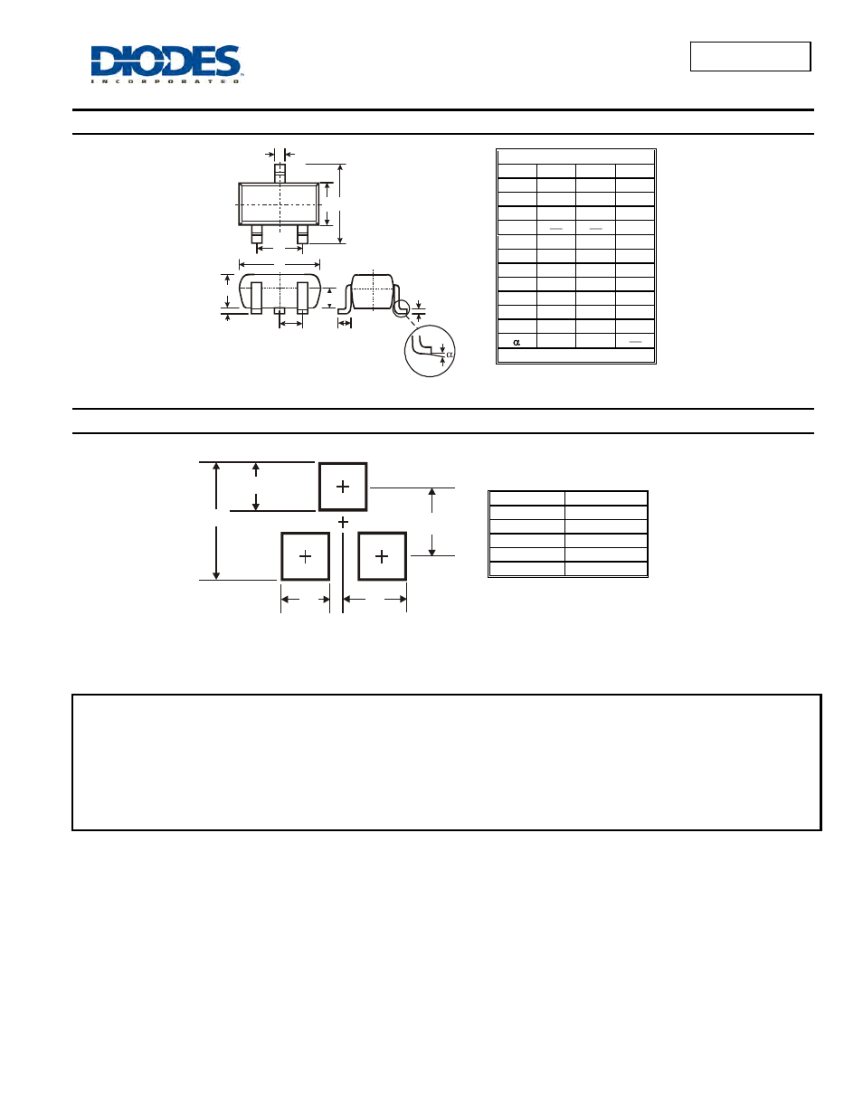 Dmn601tk, Package outline dimensions, Suggested pad layout | Diodes DMN601TK User Manual | Page 4 / 4