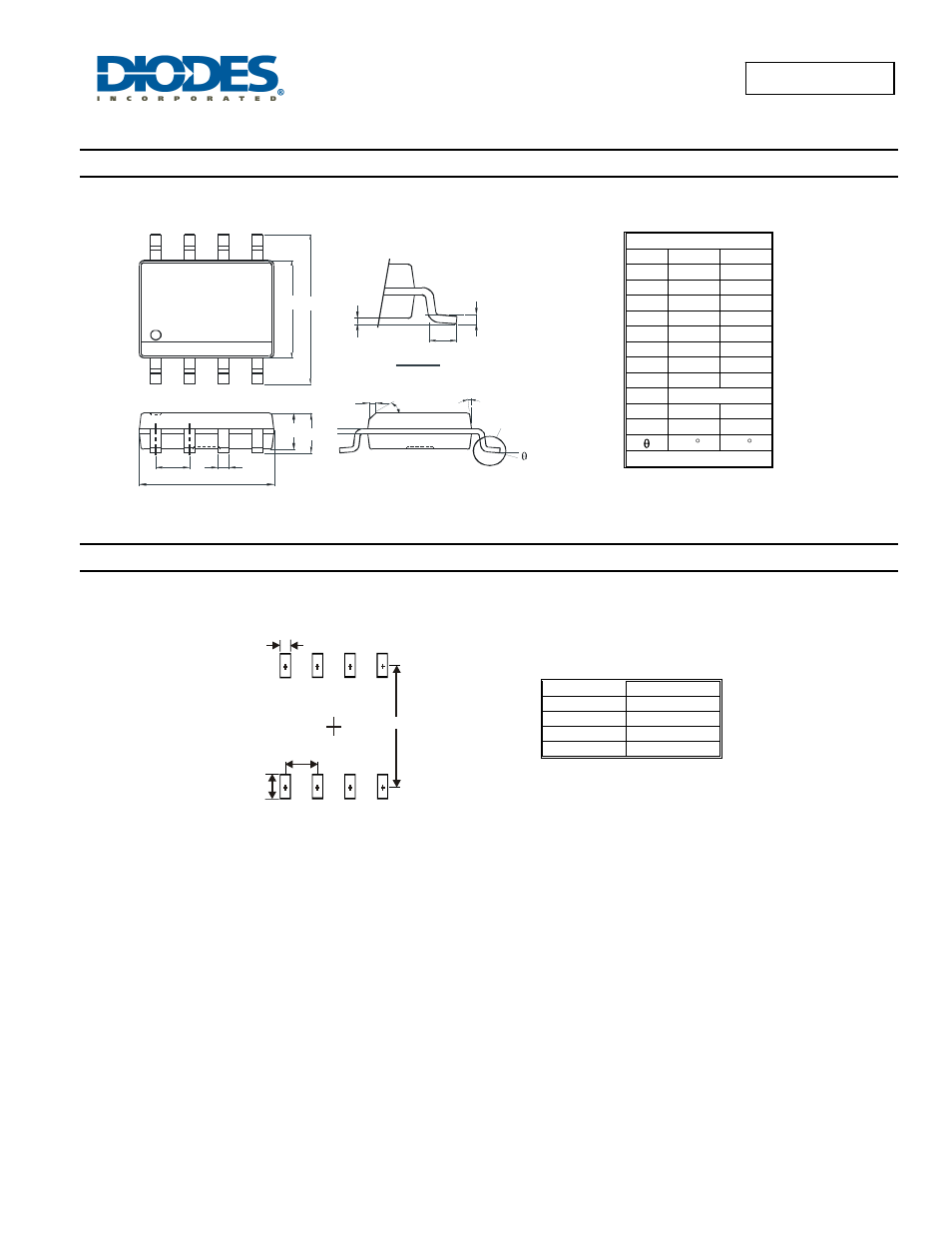 Package outline dimensions, Suggested pad layout | Diodes DMN6040SSS User Manual | Page 5 / 6