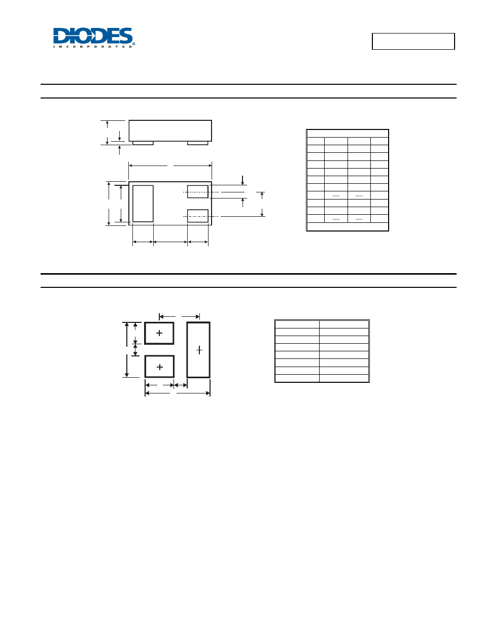 Package outline dimensions, Suggested pad layout | Diodes DMN62D0LFB User Manual | Page 5 / 6