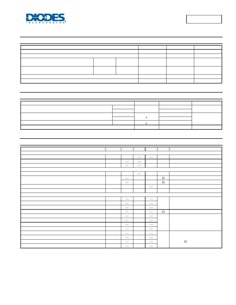 Maximum ratings, Thermal characteristics, Electrical characteristics | Dmn65d8lw | Diodes DMN65D8LW User Manual | Page 2 / 5