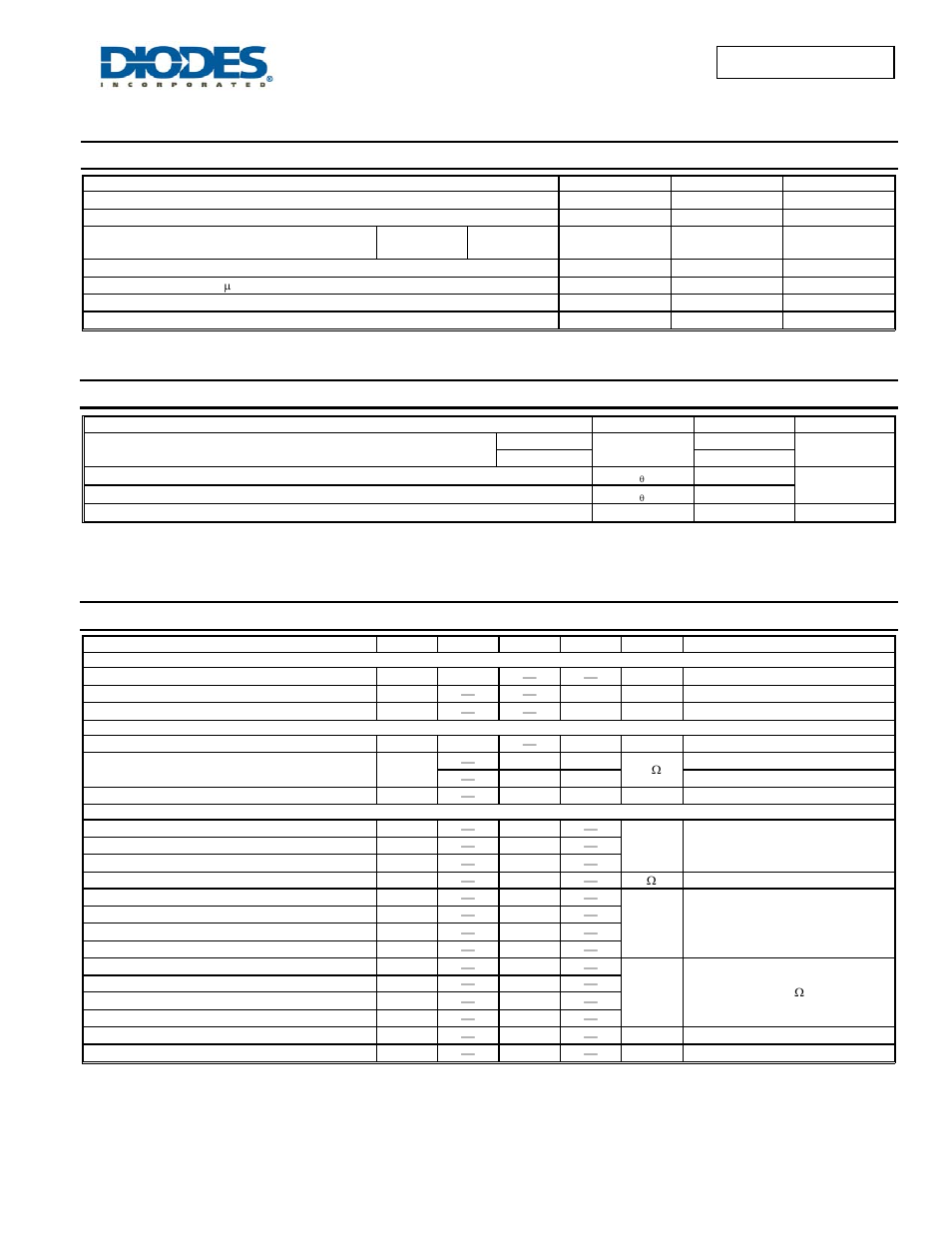 Maximum ratings, Thermal characteristics, Electrical characteristics | Diodes DMN10H170SK3 User Manual | Page 2 / 6